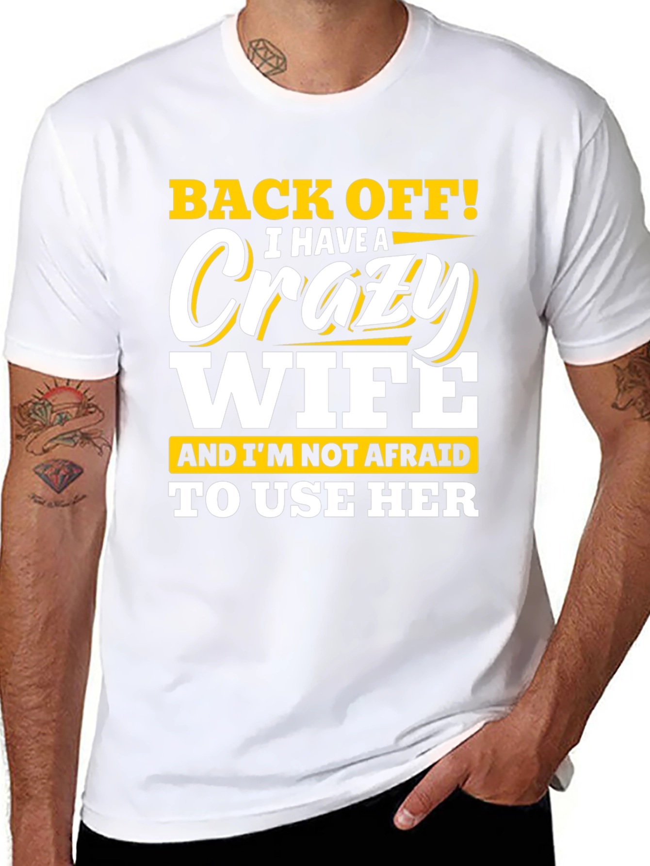 Crazy Wife T-Shirt - Funny Husband Tee