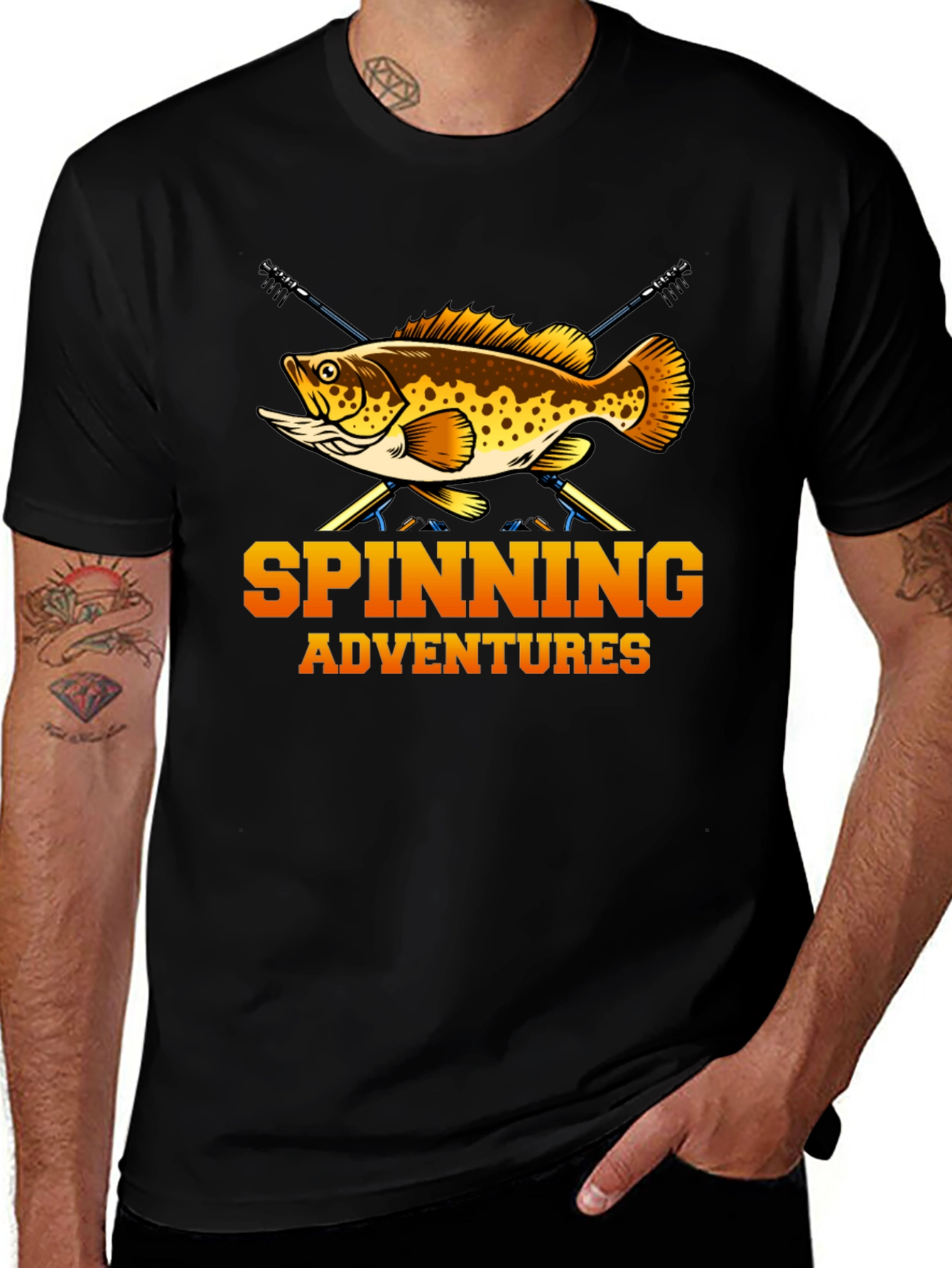 Spinning Adventures Fishing T-Shirt - Angler Tee