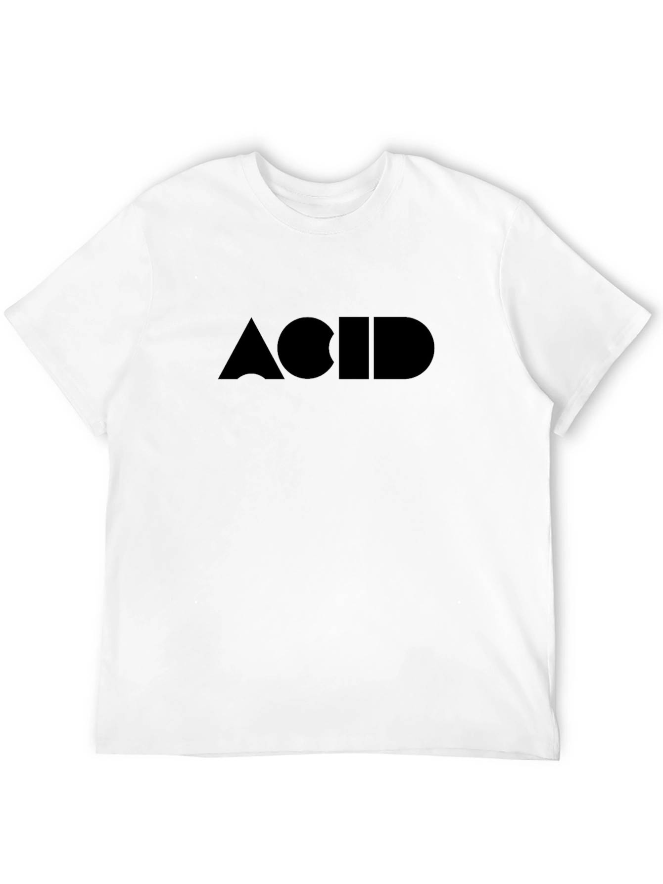 ACID Graphic Print Black T-Shirt