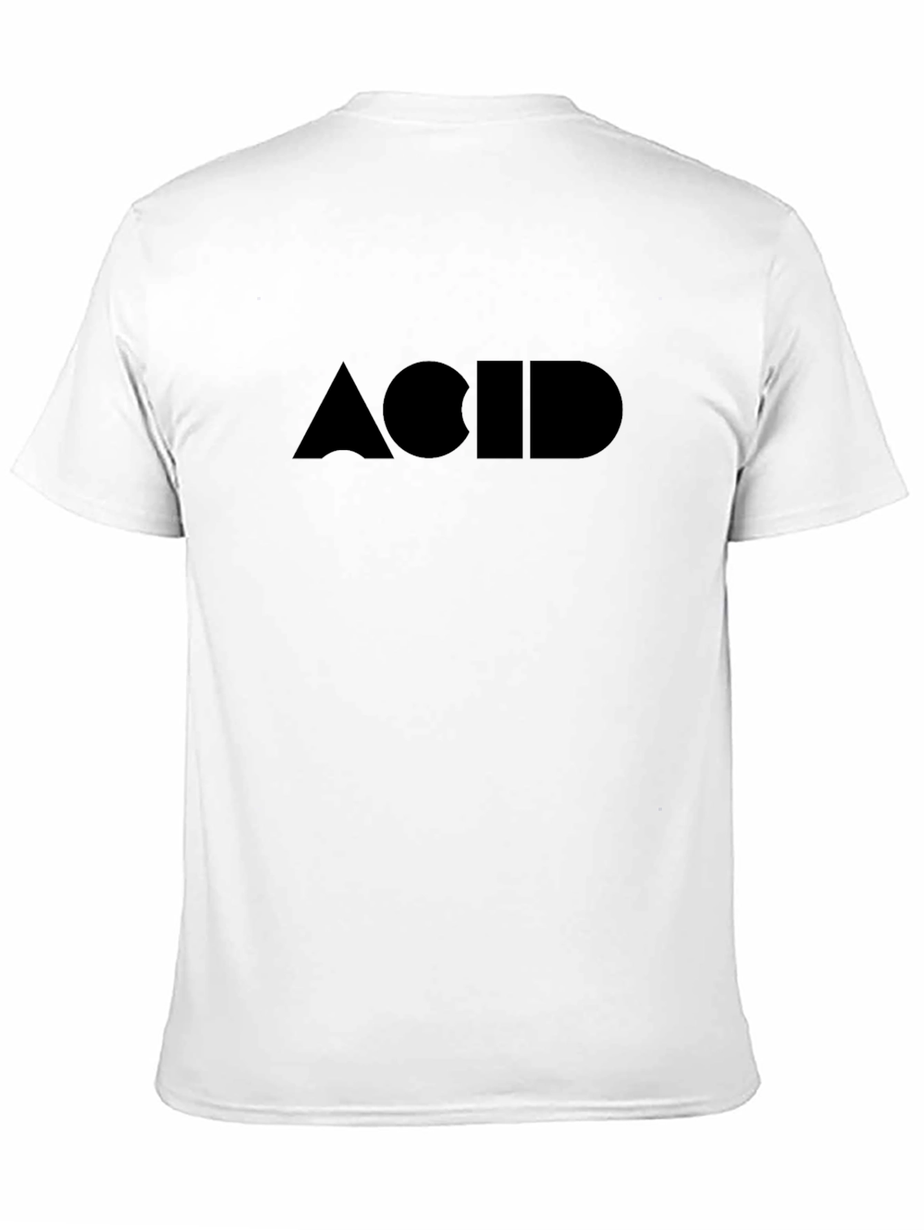 ACID Graphic Print Black T-Shirt