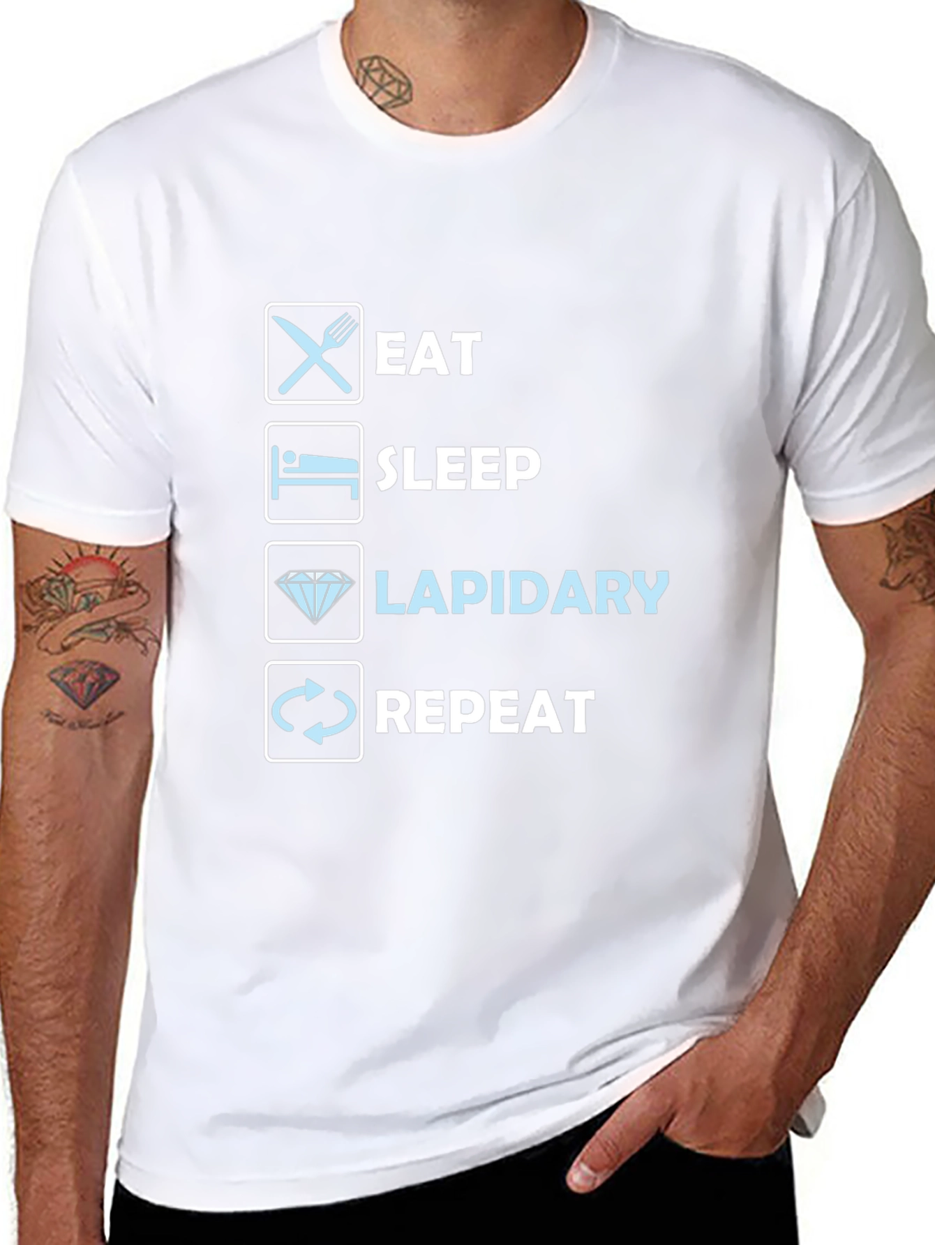 Eat Sleep Lapidary Repeat T-Shirt