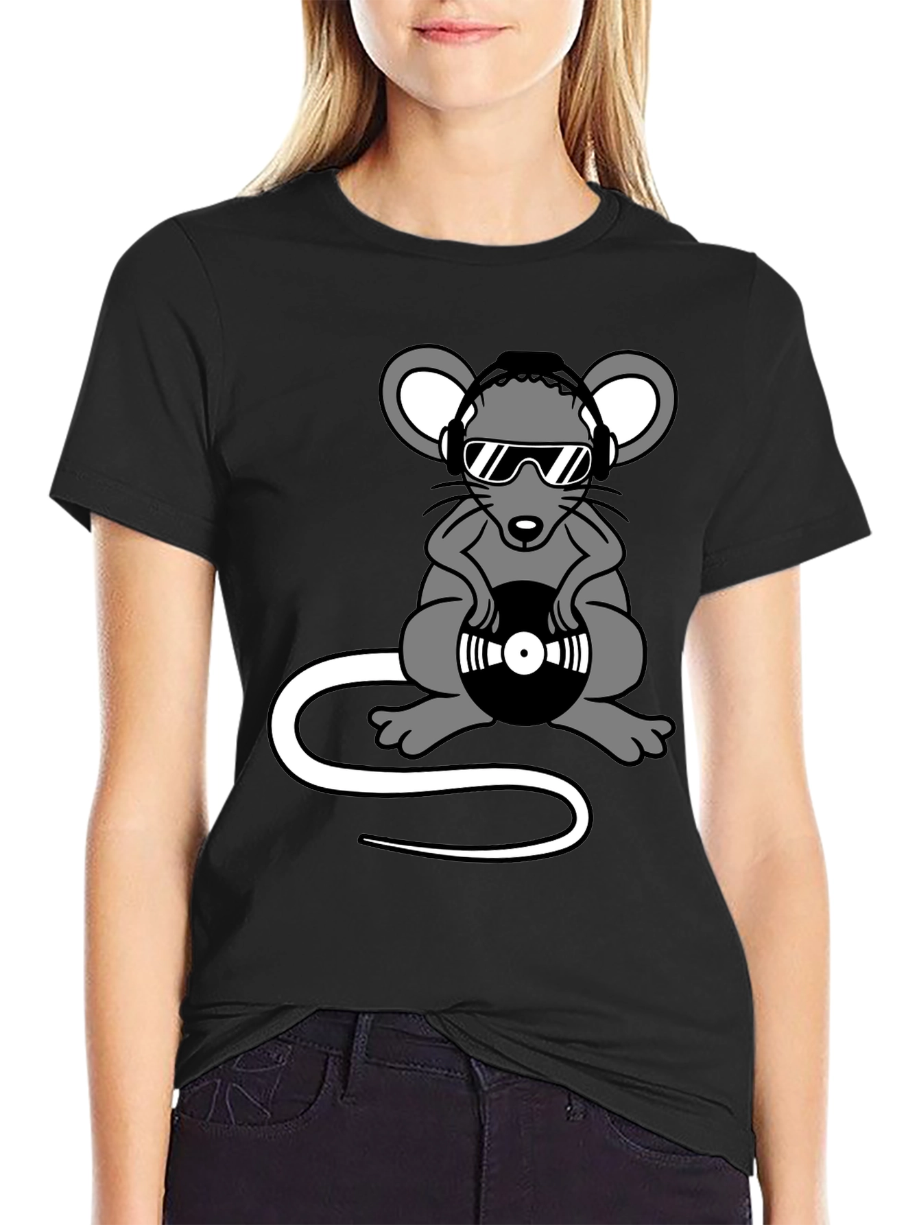 DJ Mouse Graphic T-Shirt - Cool Cartoon Tee