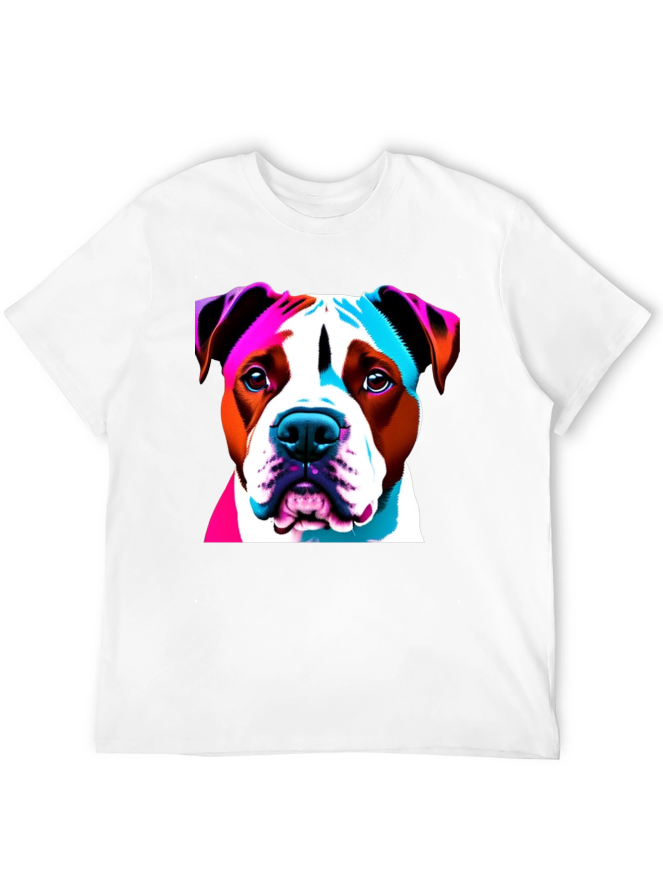 Vibrant Dog Graphic Tee - Unisex Black T-Shirt