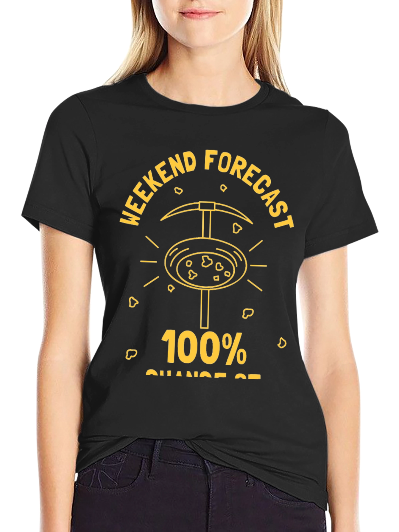 Funny Gold Mining Weekend Forecast T-Shirt