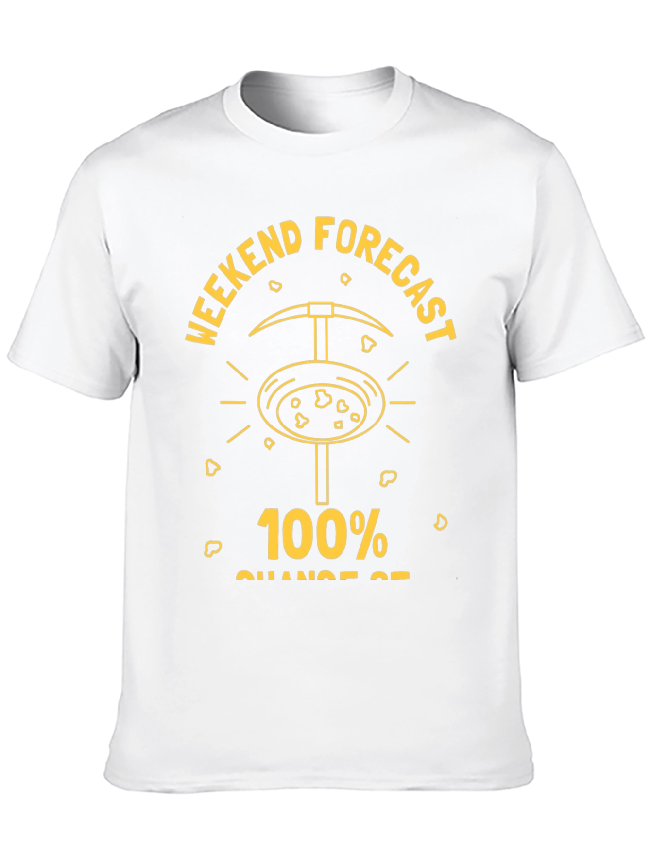 Funny Gold Mining Weekend Forecast T-Shirt