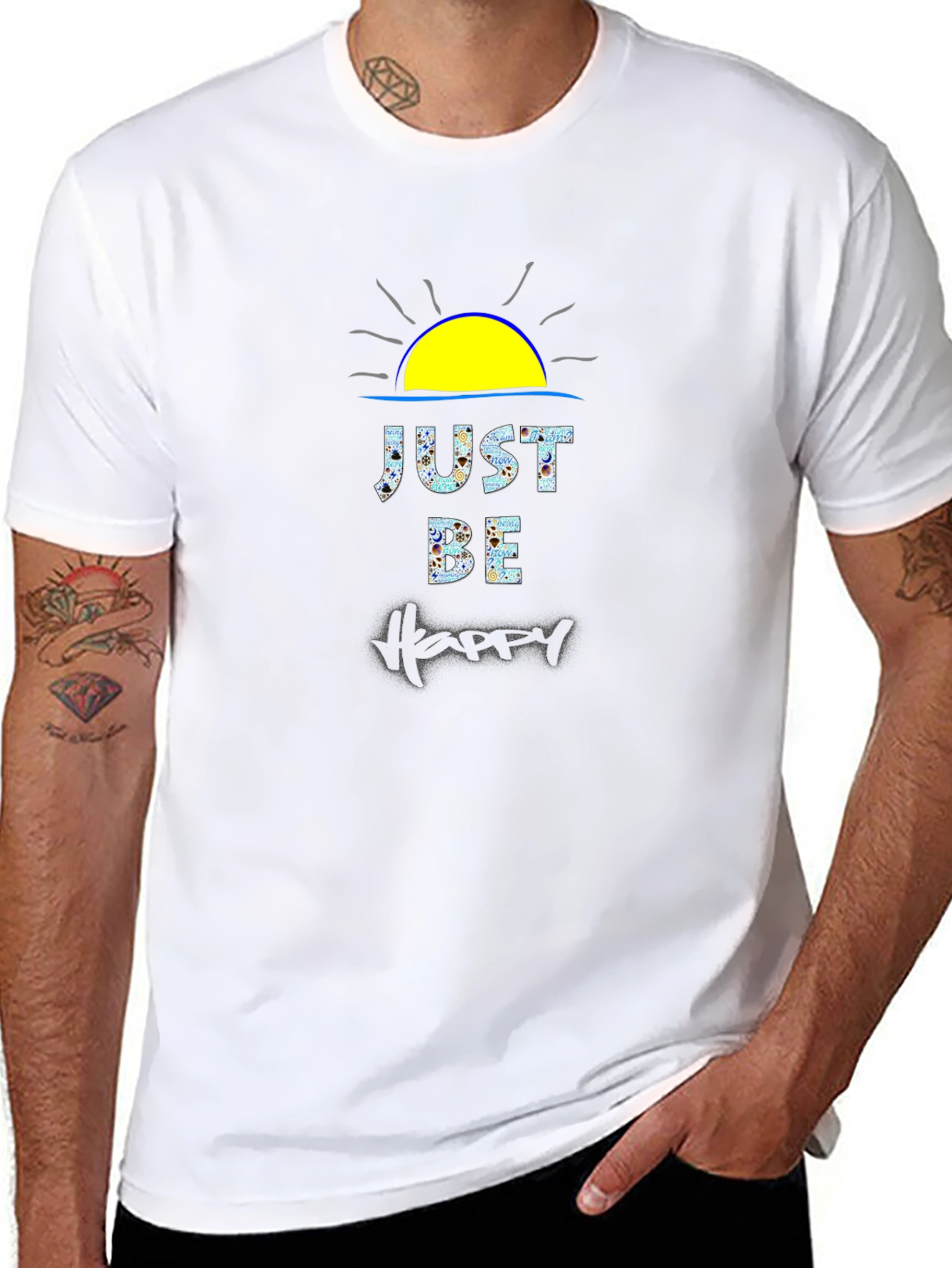 Just Be Happy Graphic T-Shirt