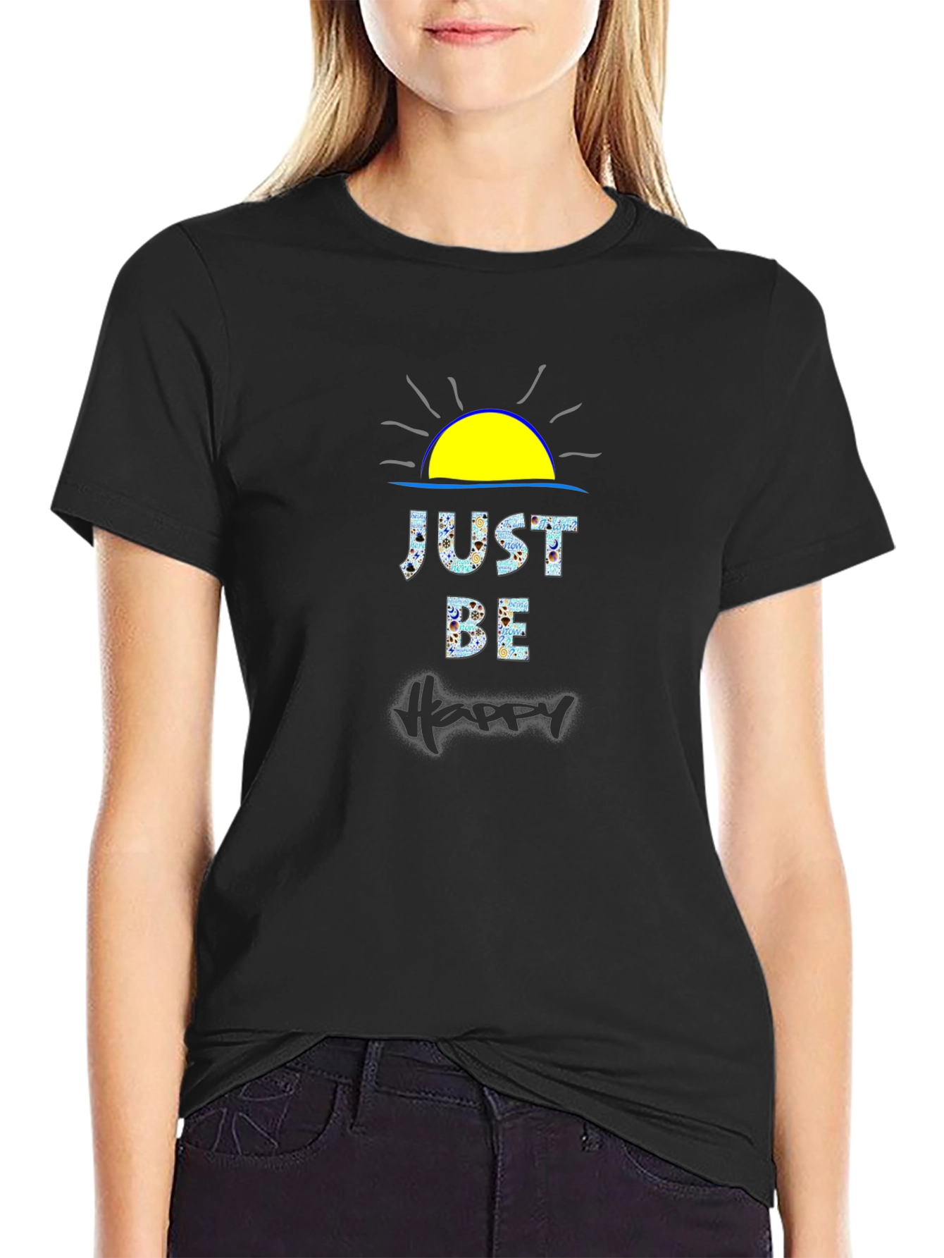 Just Be Happy Graphic T-Shirt