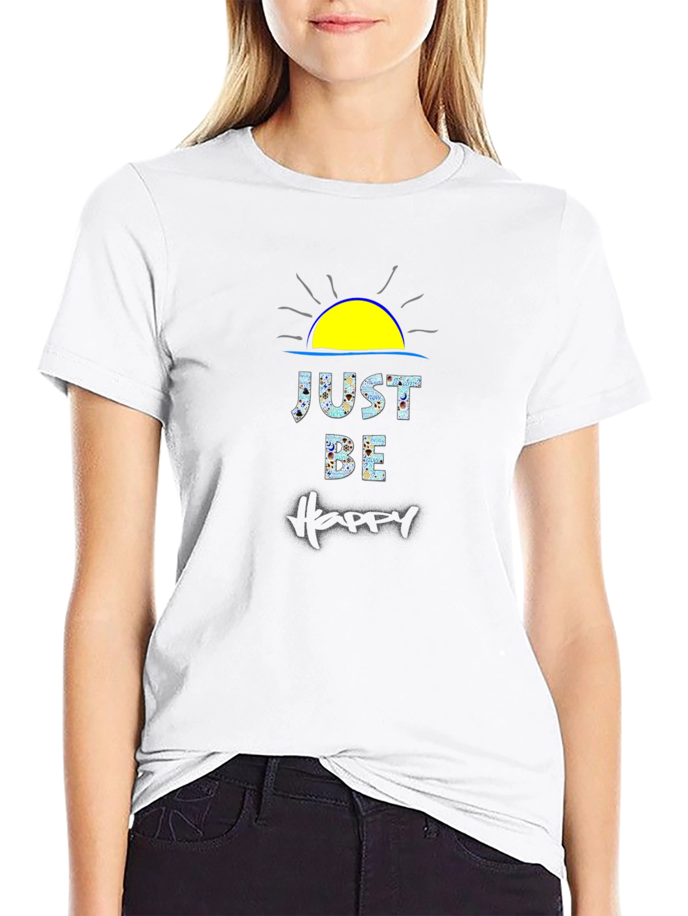 Just Be Happy Graphic T-Shirt