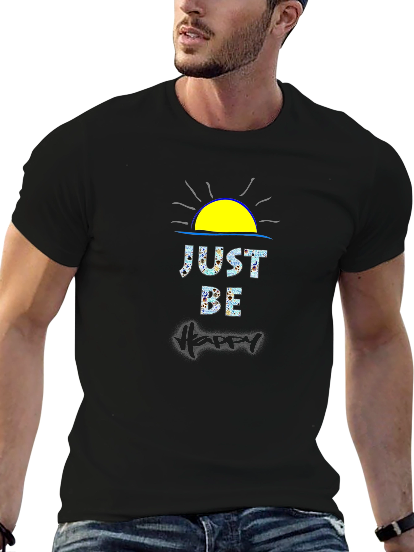 Just Be Happy Graphic T-Shirt