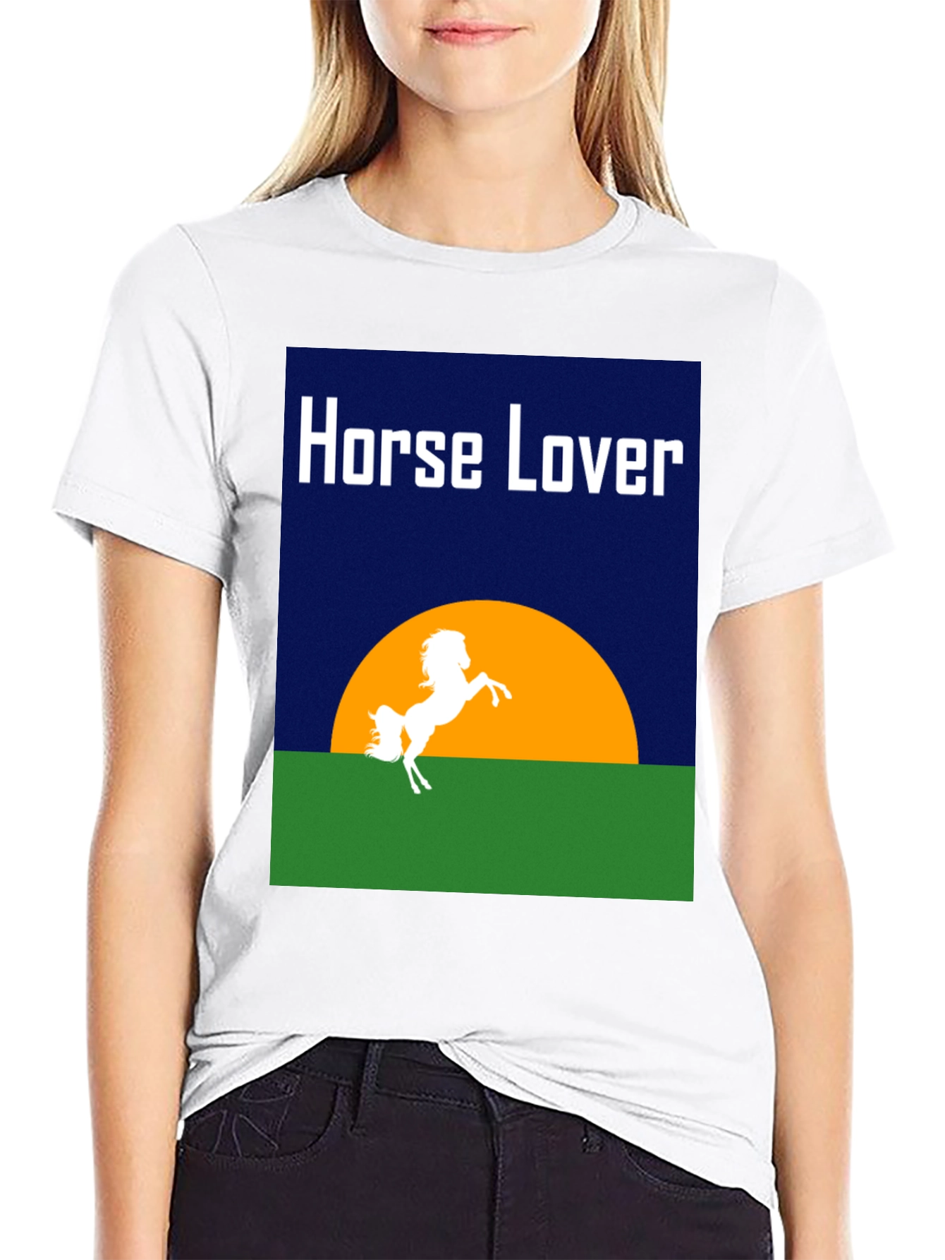 Horse Lover Graphic T-Shirt - Equestrian Design