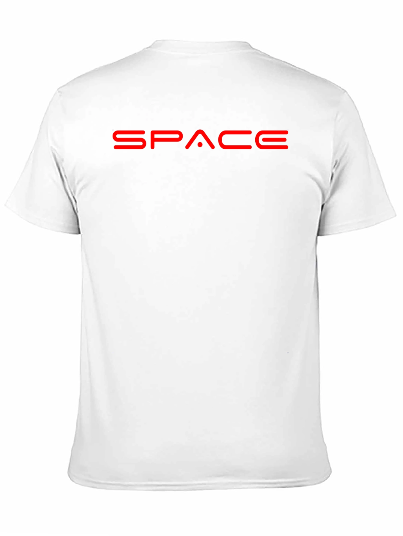 Space Graphic Black T-Shirt - Bold Red Design
