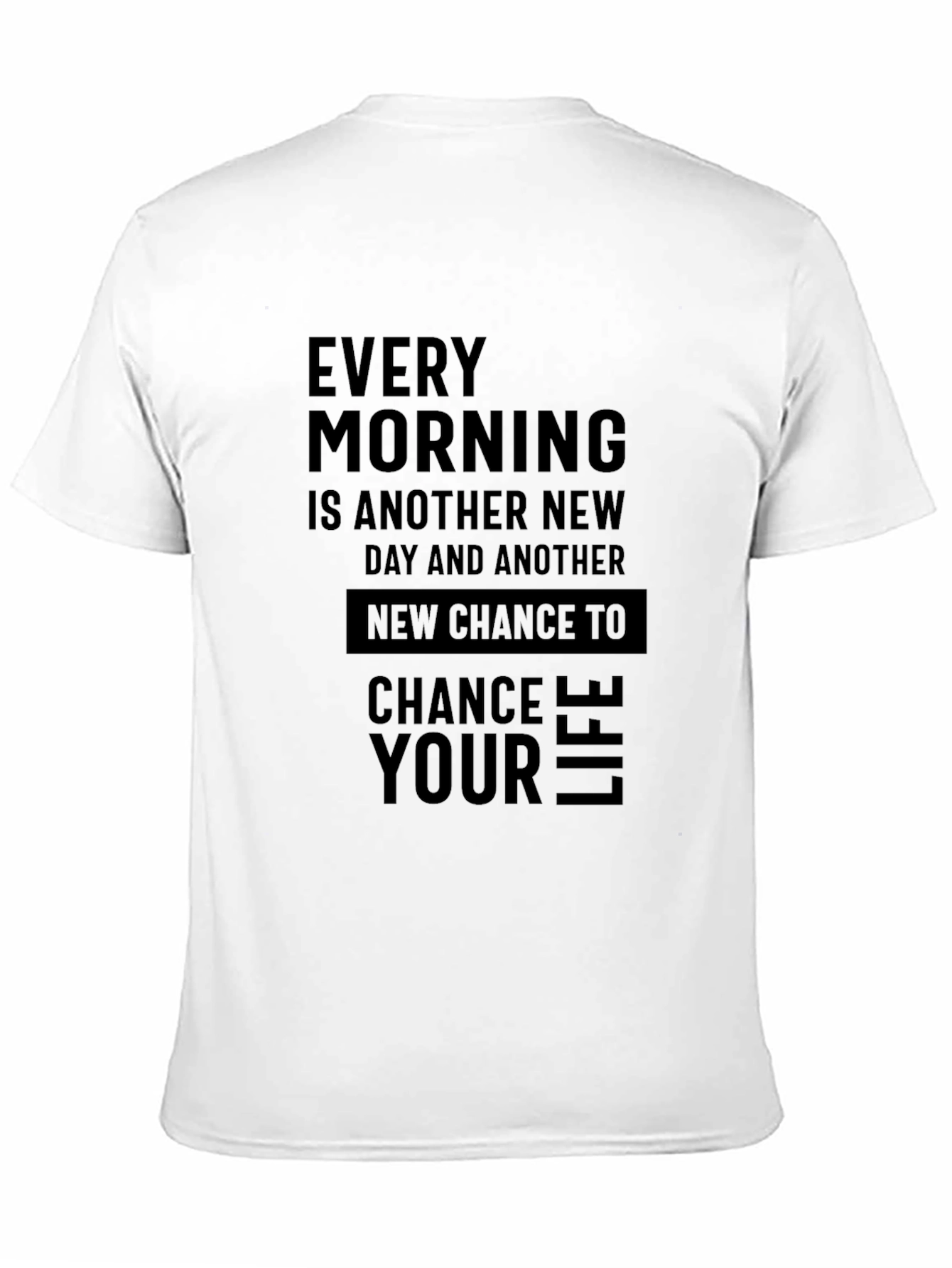 Inspirational Mens Black T-Shirt