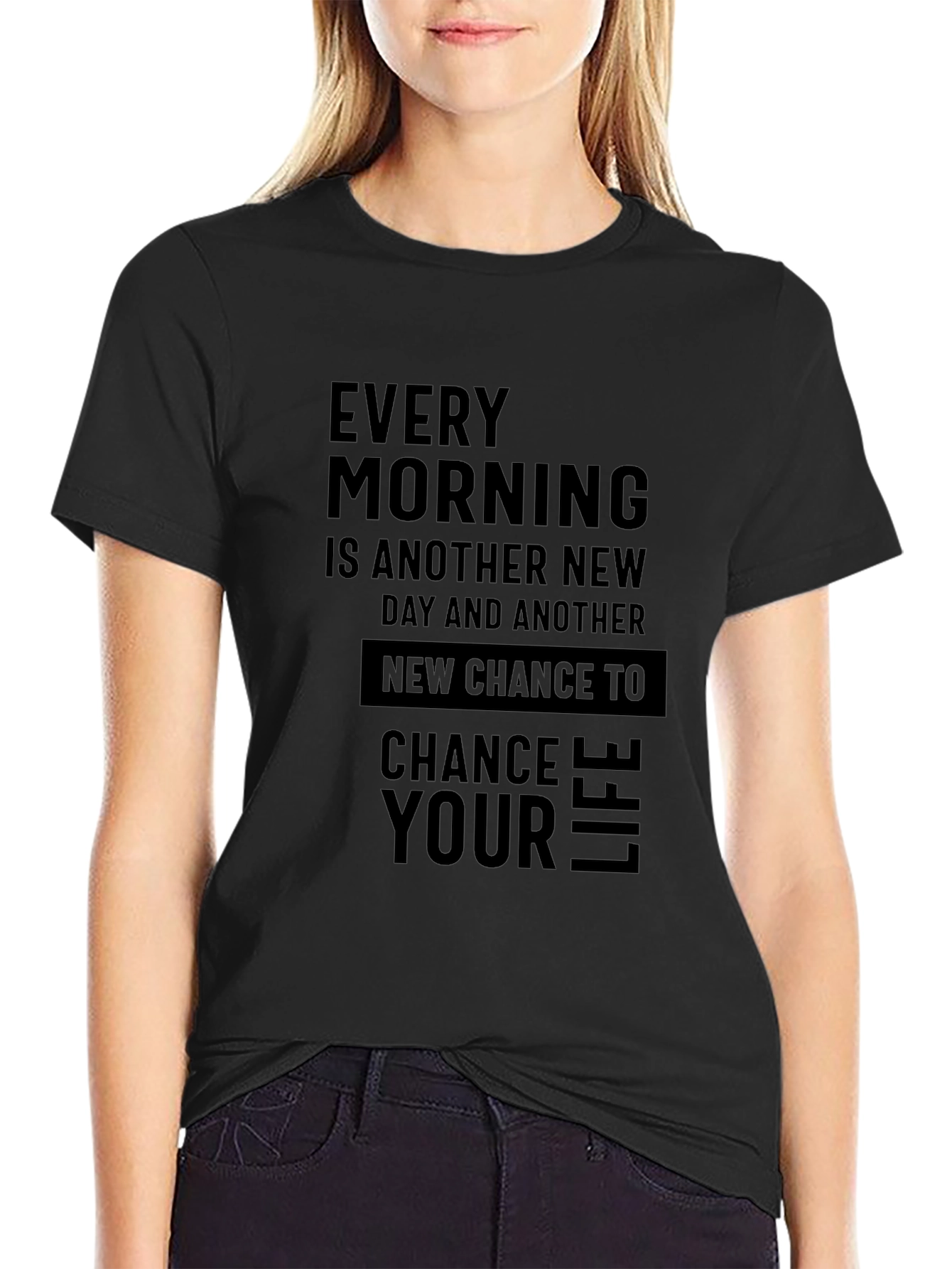 Inspirational Mens Black T-Shirt