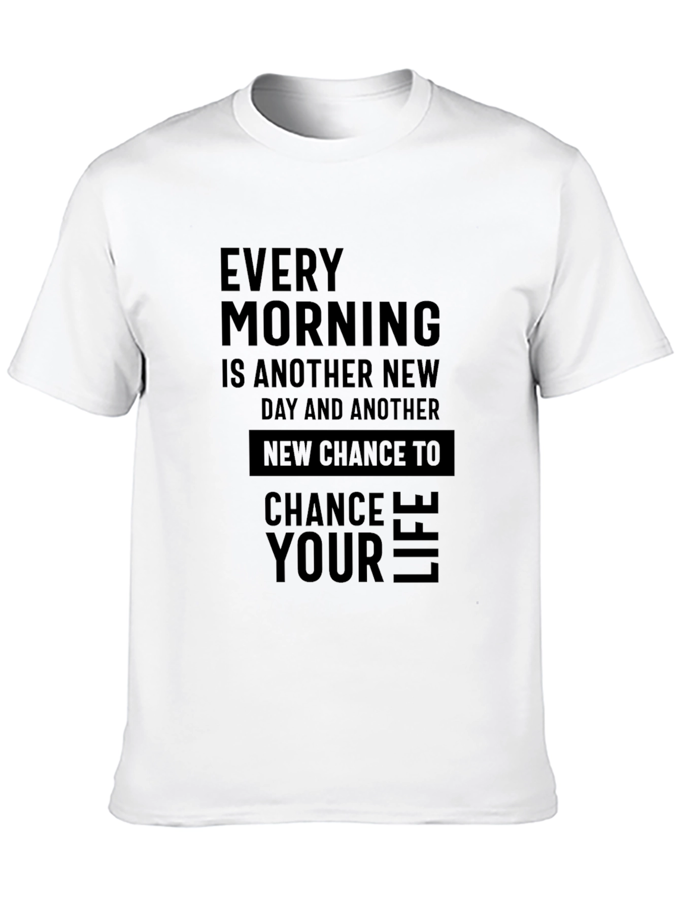 Inspirational Mens Black T-Shirt