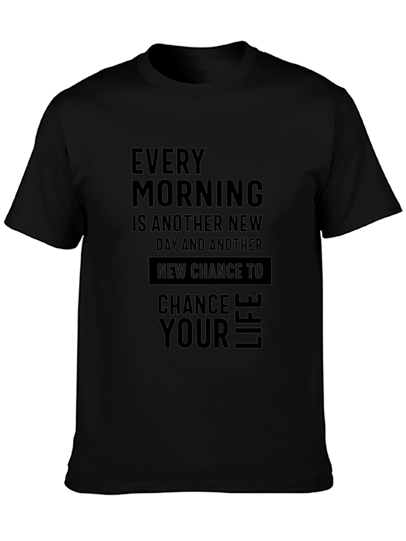 Inspirational Mens Black T-Shirt