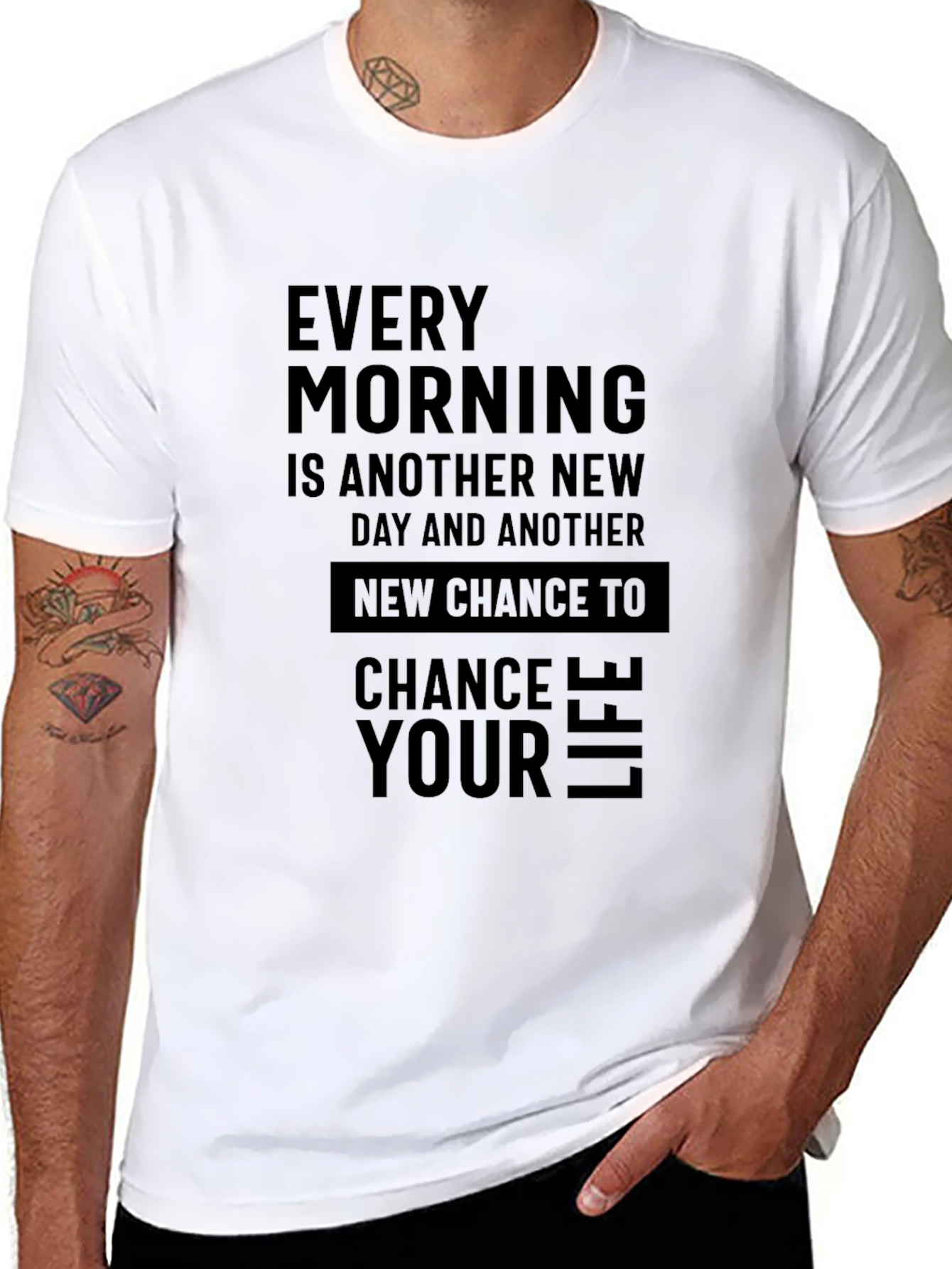 Inspirational Mens Black T-Shirt