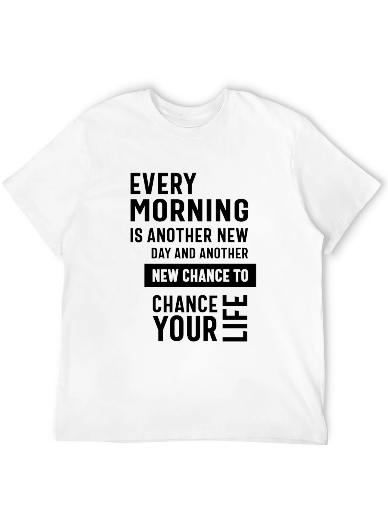 Inspirational Mens Black T-Shirt