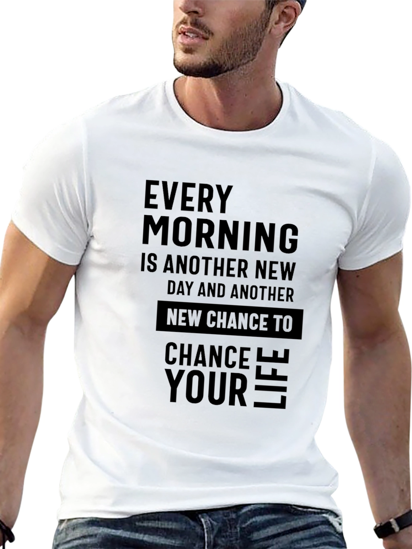 Inspirational Mens Black T-Shirt