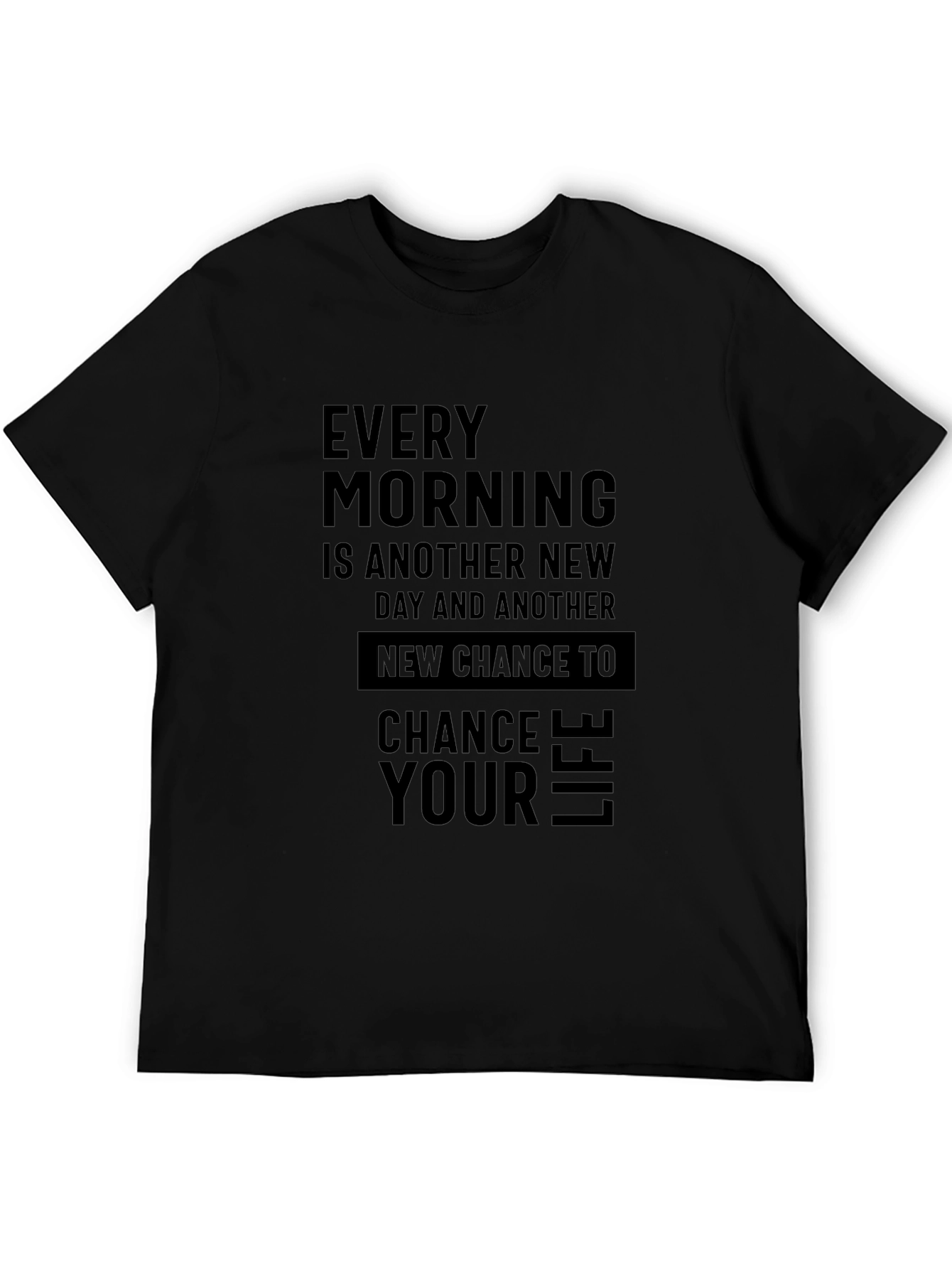 Inspirational Mens Black T-Shirt
