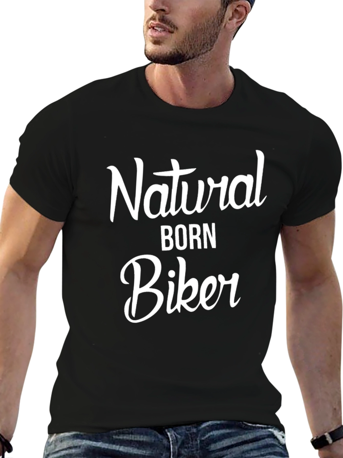 Natural Born Biker T-Shirt - Black