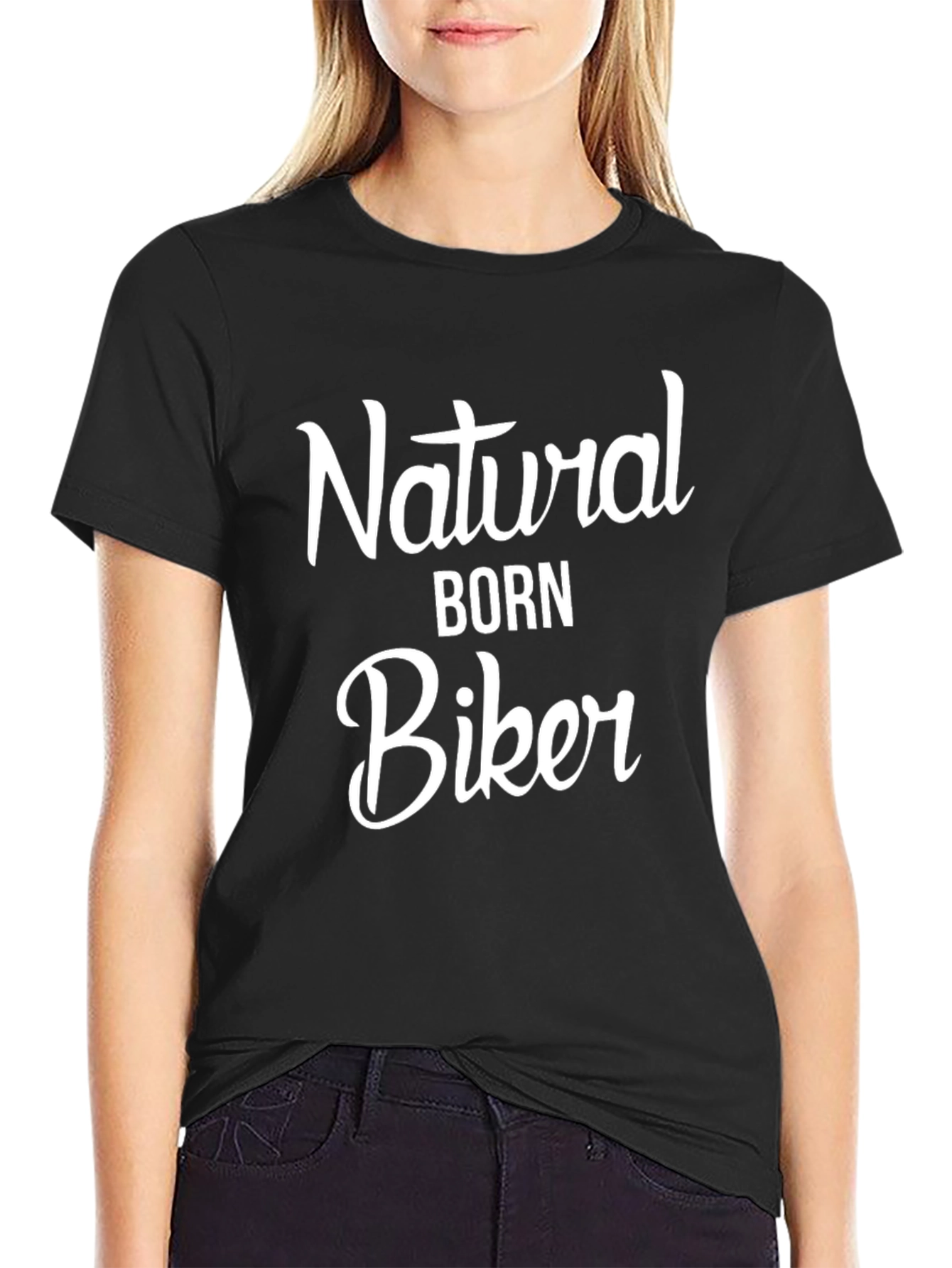 Natural Born Biker T-Shirt - Black
