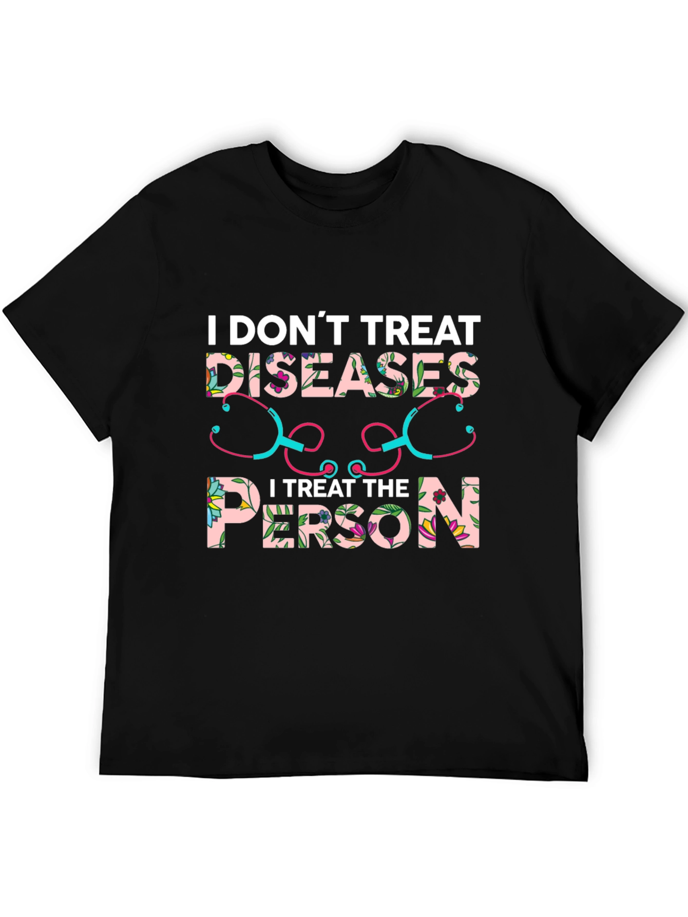 Floral Doctor/Nurse Graphic Tee