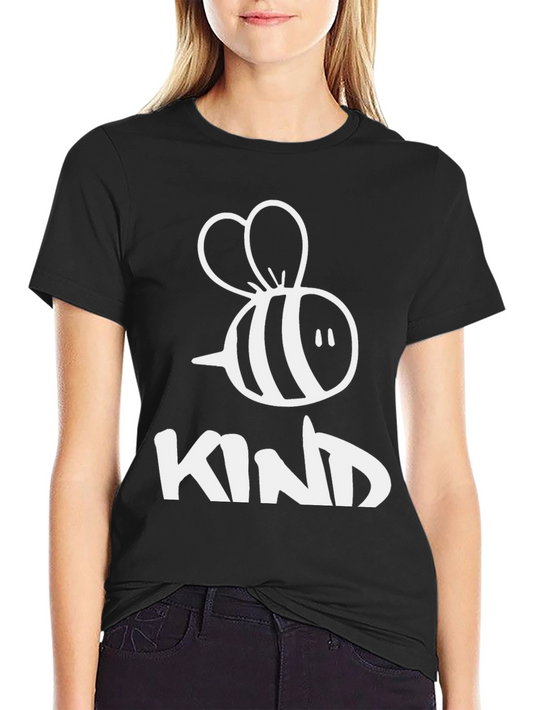 Bee Kind Graphic Tee - Black Crew Neck