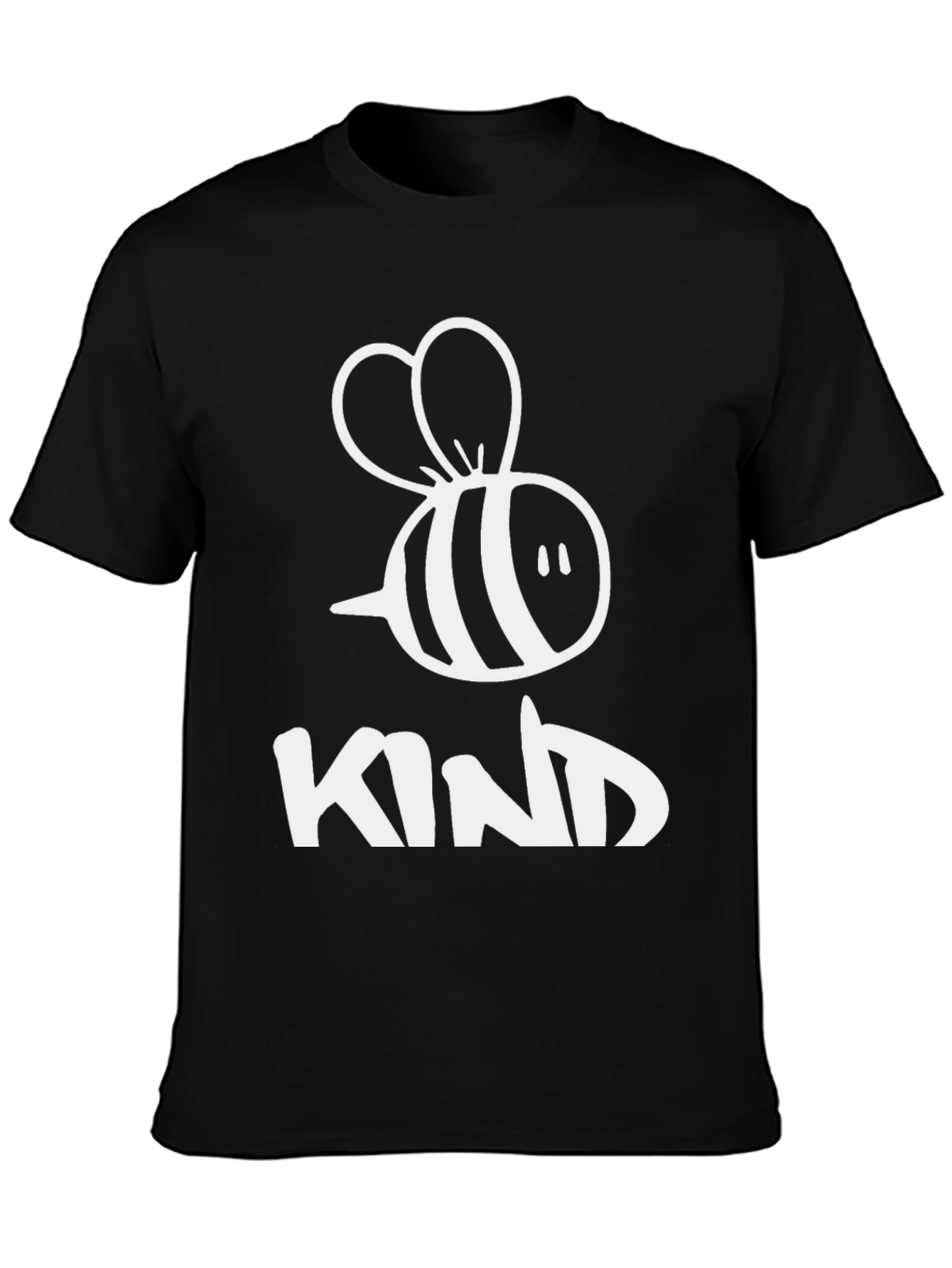 Bee Kind Graphic Tee - Black Crew Neck