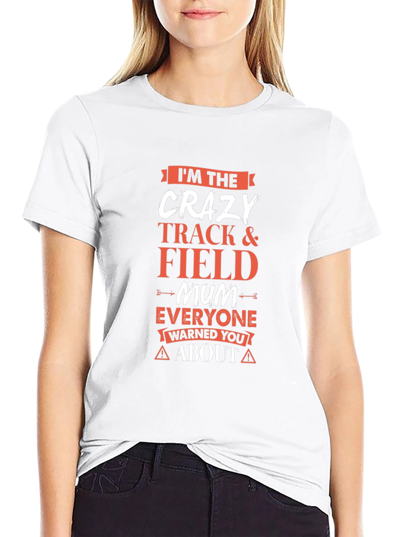 Crazy Track & Field Mum T-Shirt