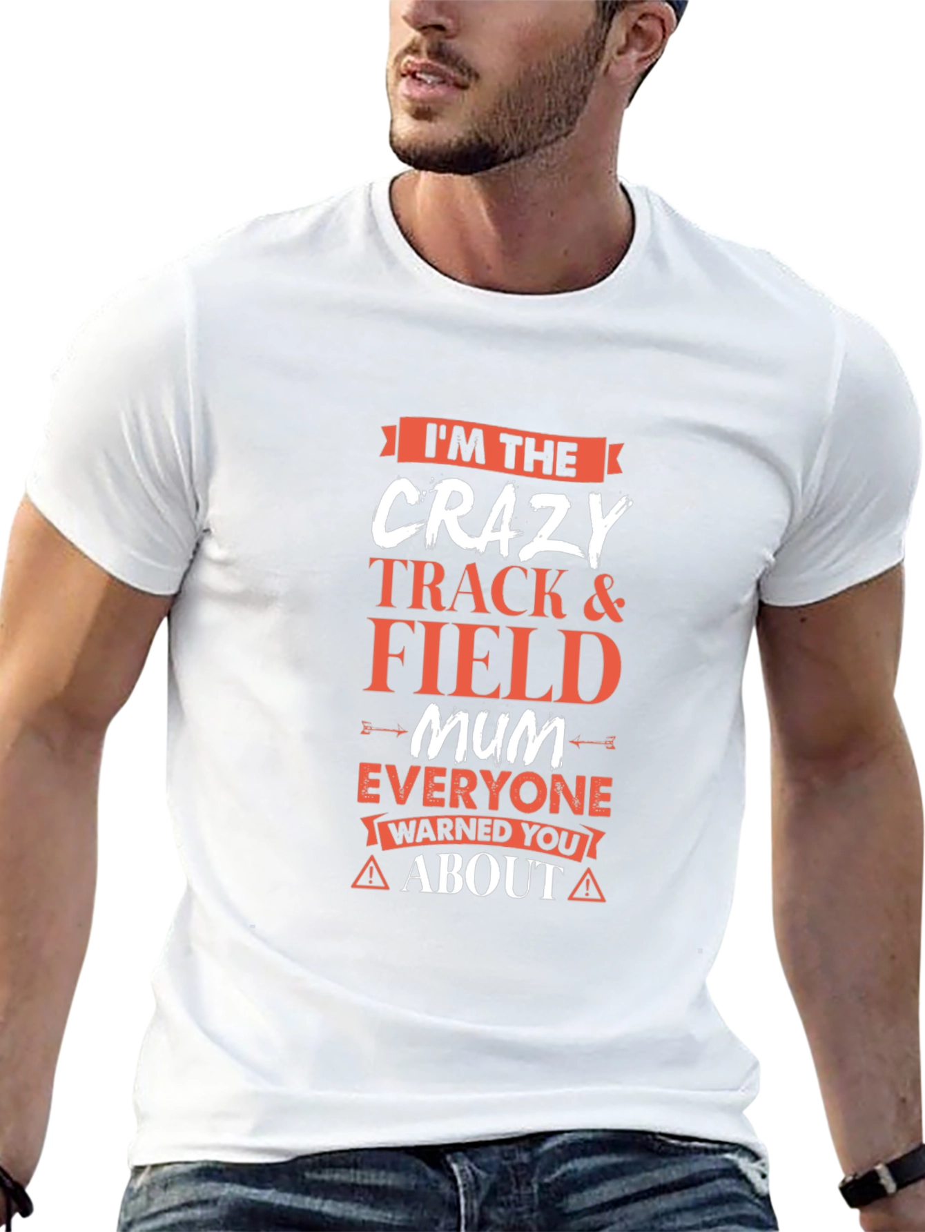 Crazy Track & Field Mum T-Shirt