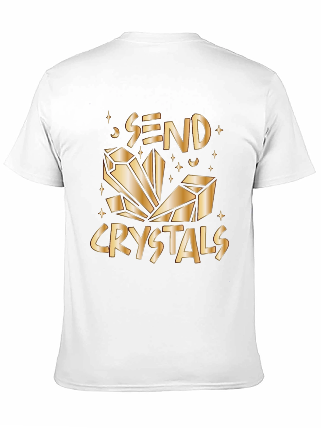 Send Crystals Graphic Tee - Black Cotton T-Shirt