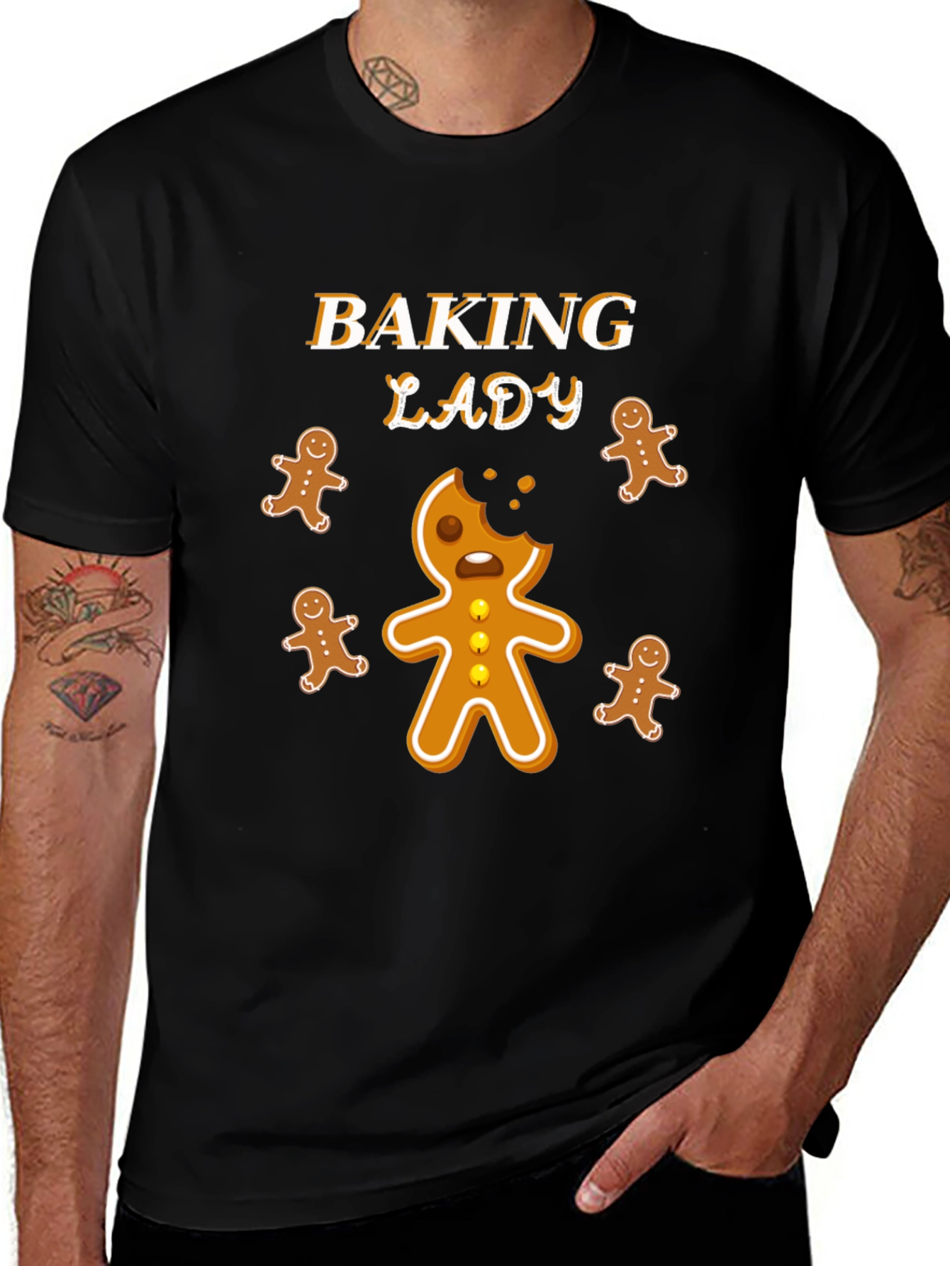 Baking Lady Gingerbread T-Shirt