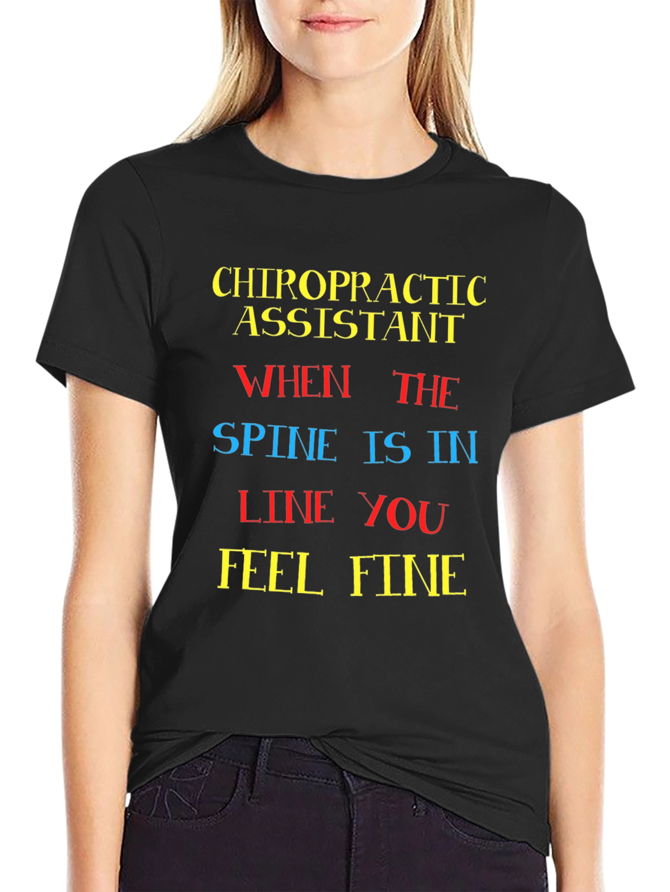 Chiropractic Assistant T-Shirt - Spine Alignment
