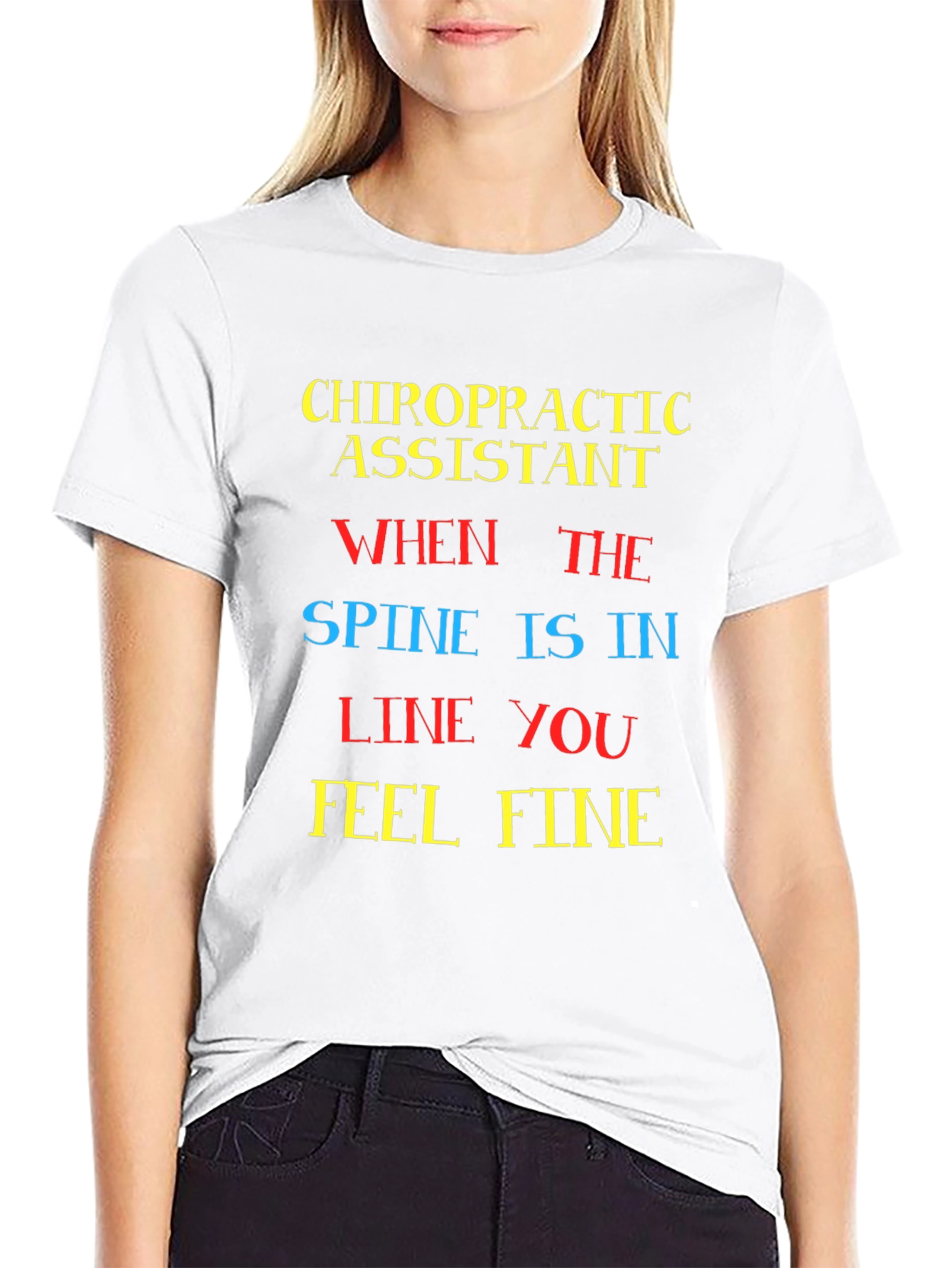 Chiropractic Assistant T-Shirt - Spine Alignment