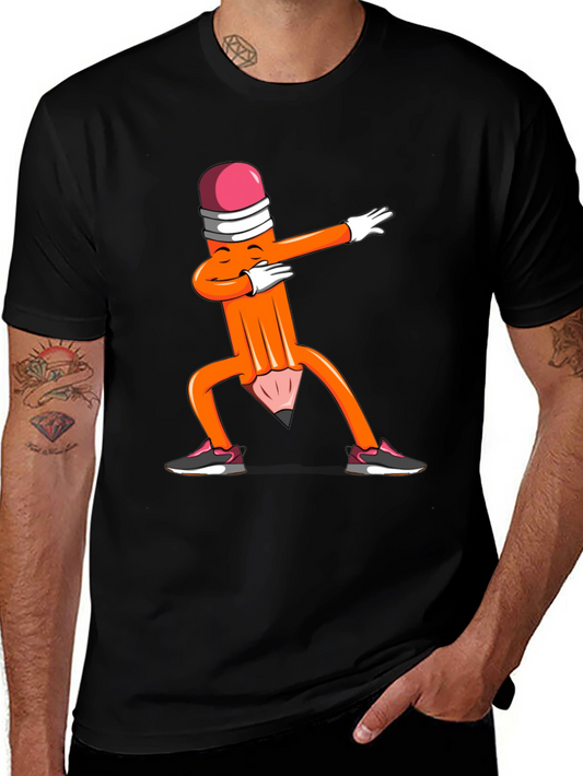 Dabbing Pencil Graphic Tee - Back to School Style