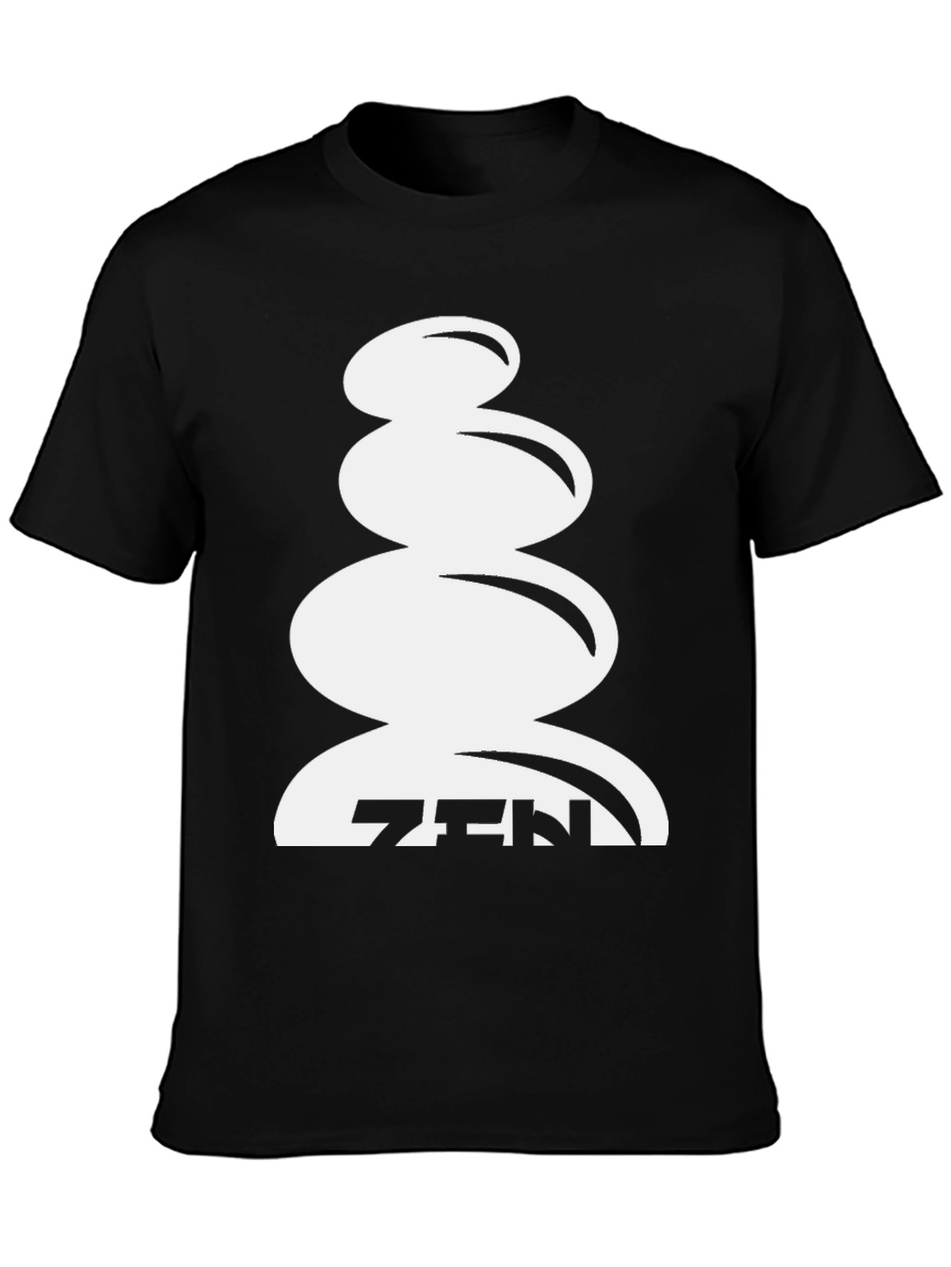 Zen Stacked Stones Graphic Tee - Balance & Style