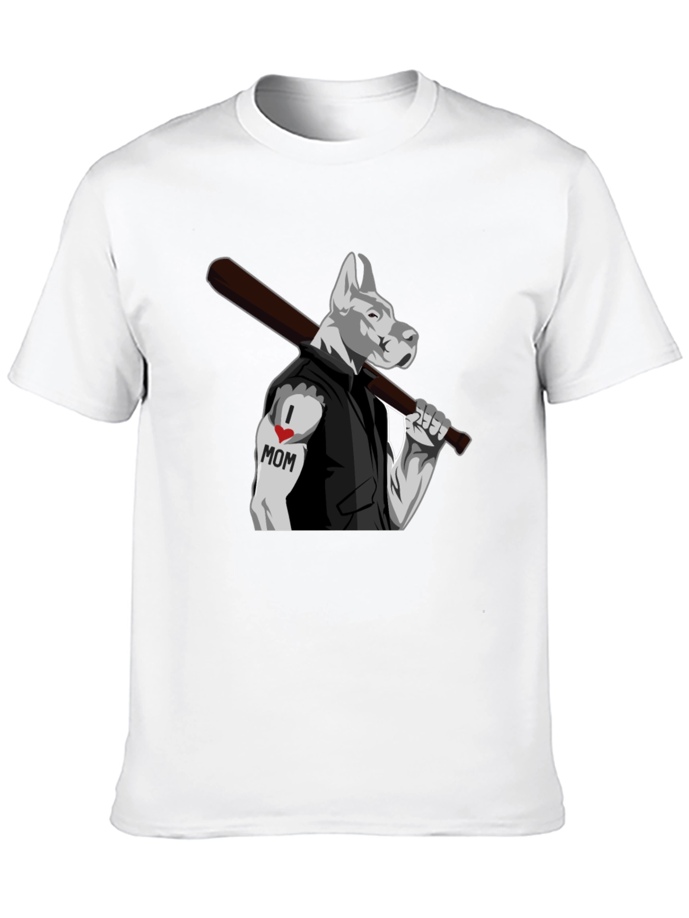 Dog I Love Mom Tattoo T-Shirt