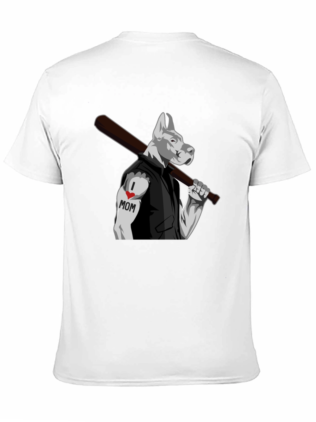 Dog I Love Mom Tattoo T-Shirt