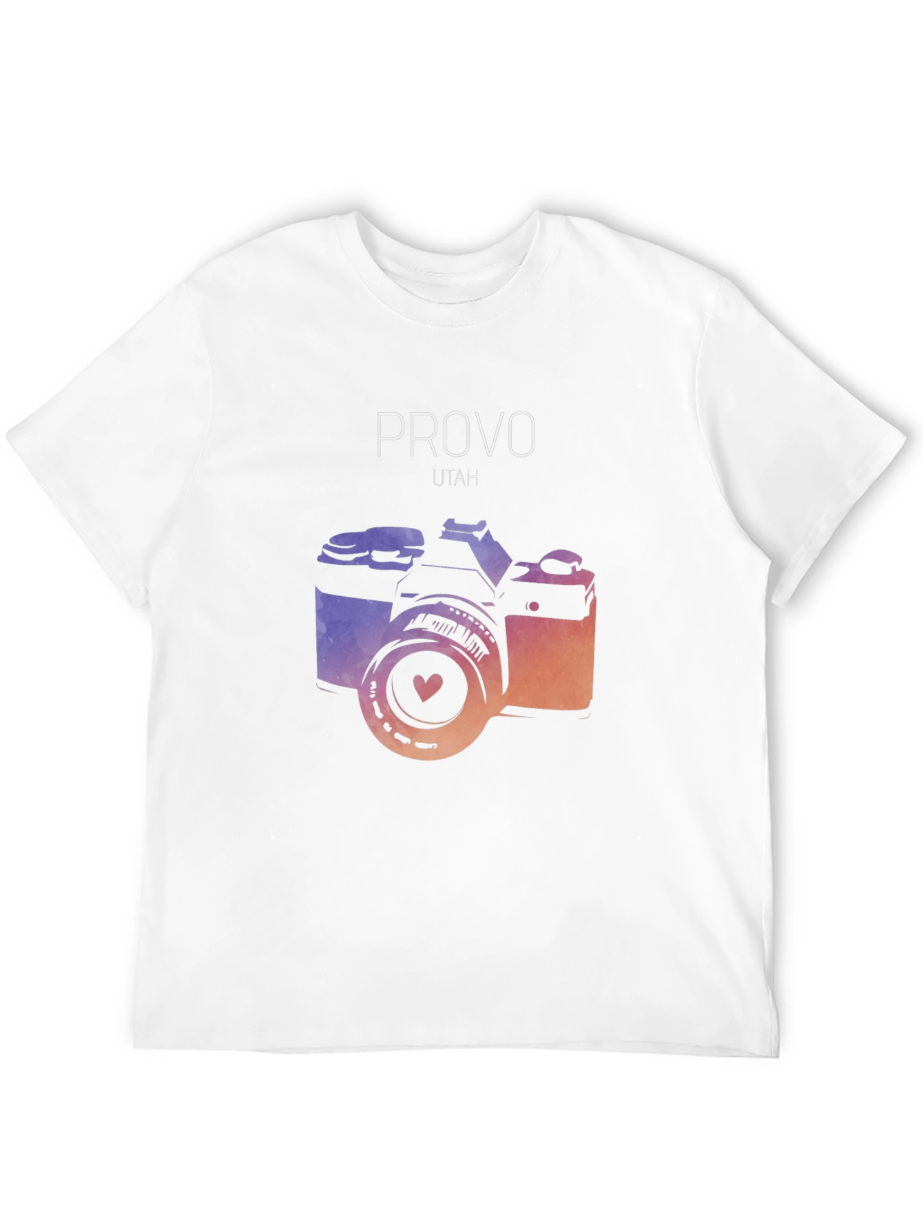 Provo Utah Camera Graphic T-Shirt - Artsy Design