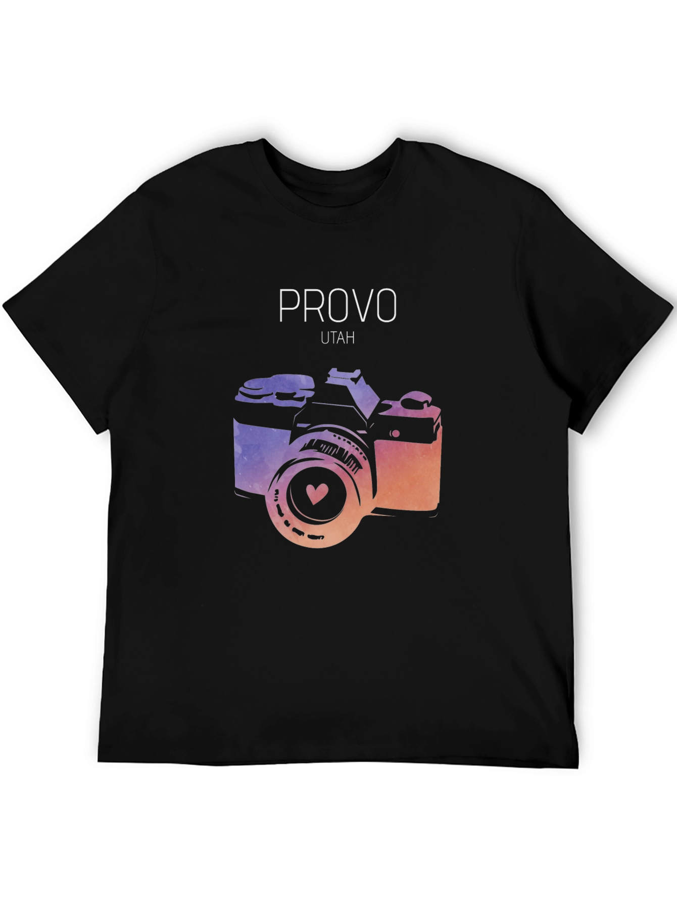 Provo Utah Camera Graphic T-Shirt - Artsy Design