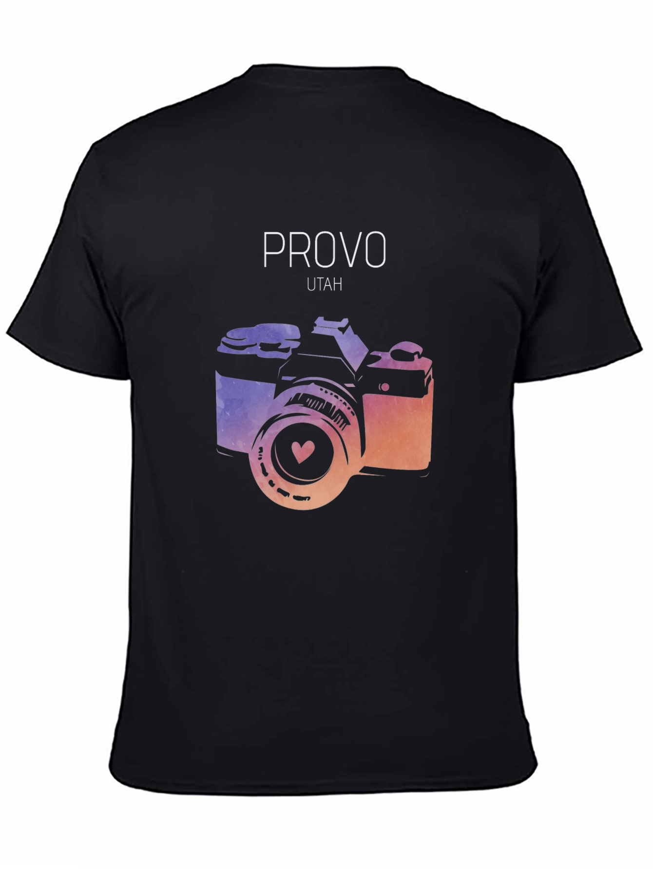 Provo Utah Camera Graphic T-Shirt - Artsy Design