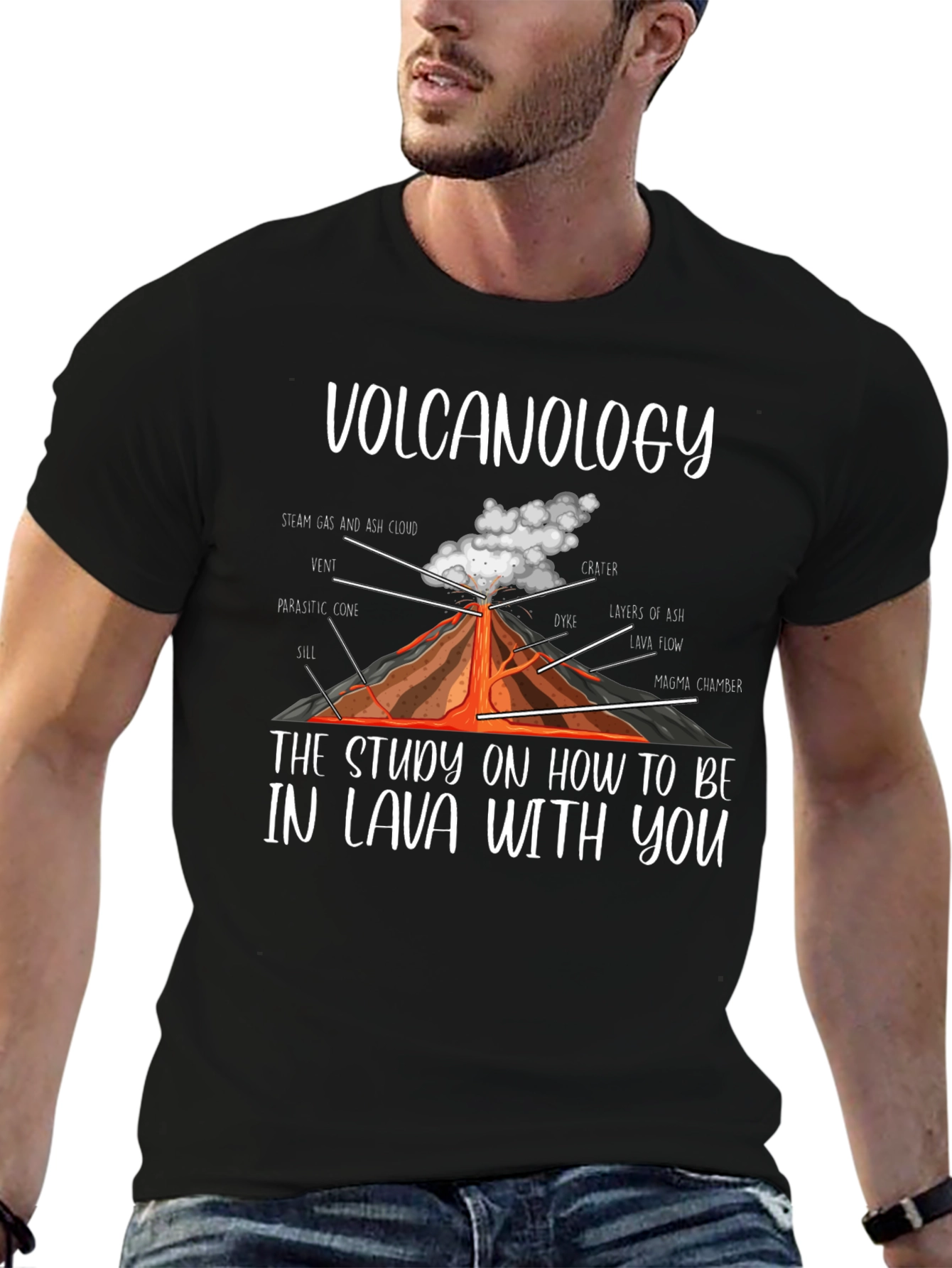 Volcanology Lava Pun T-Shirt Funny Science Tee
