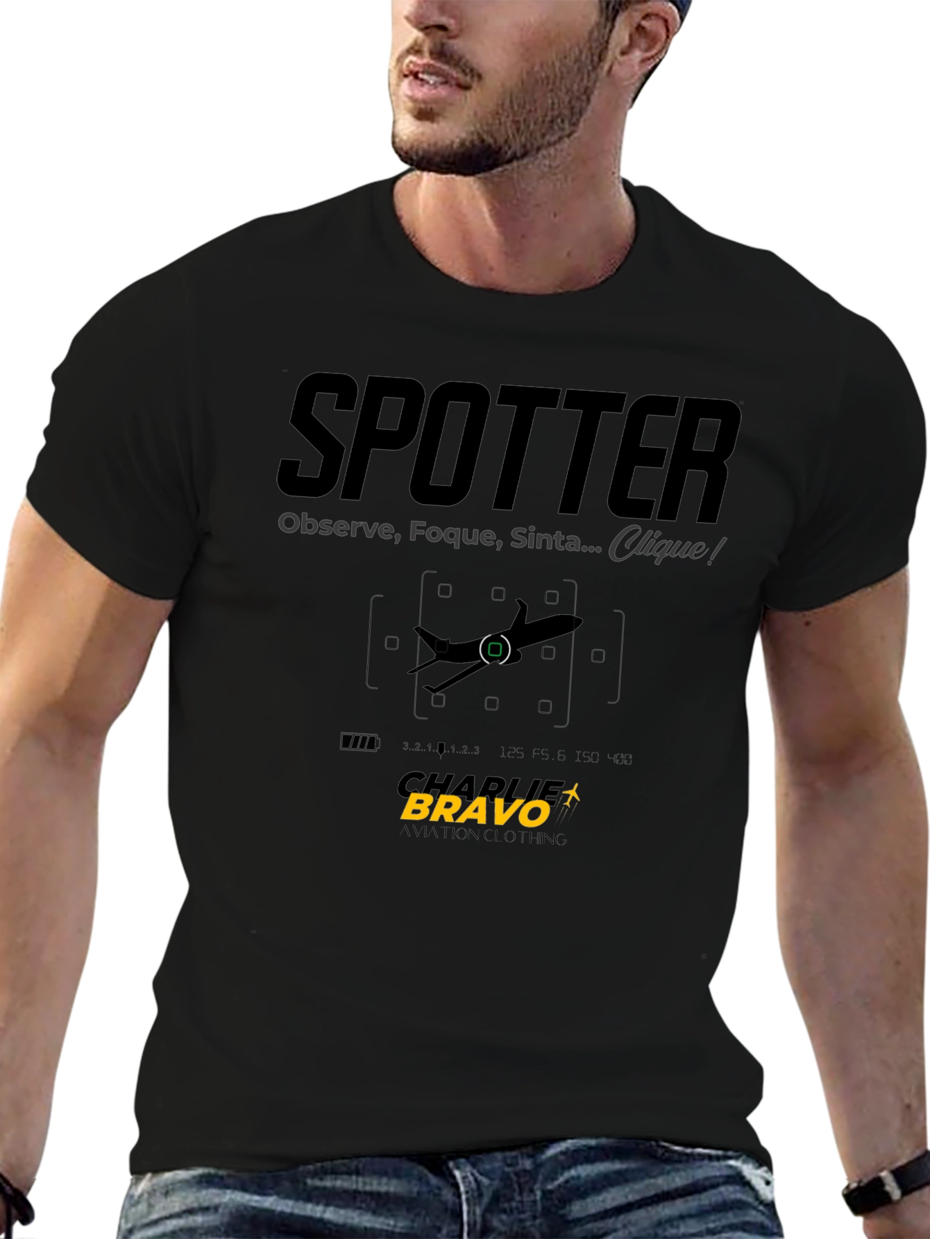 Spotter Aviation T-Shirt: Observe Focus Capture!