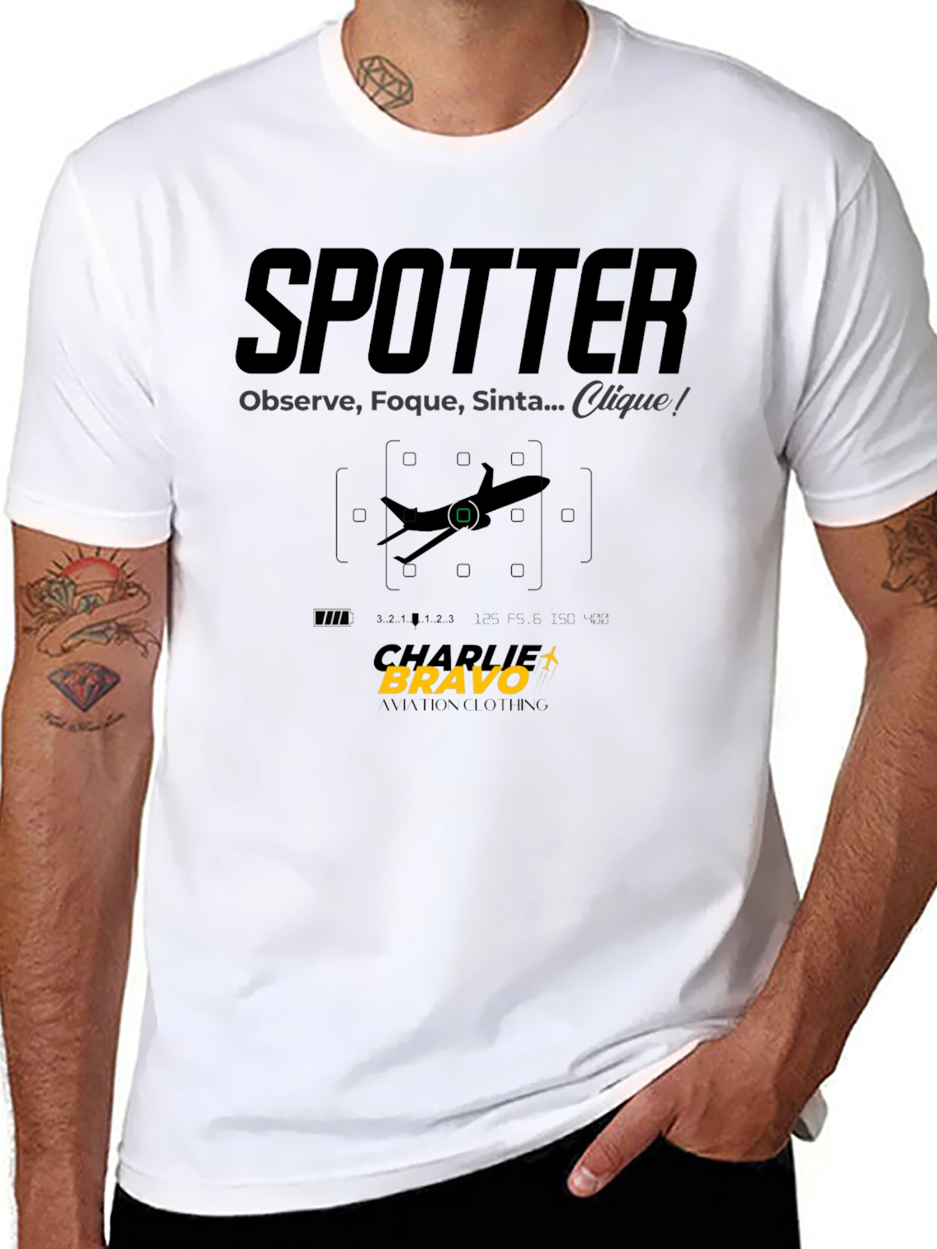 Spotter Aviation T-Shirt: Observe Focus Capture!