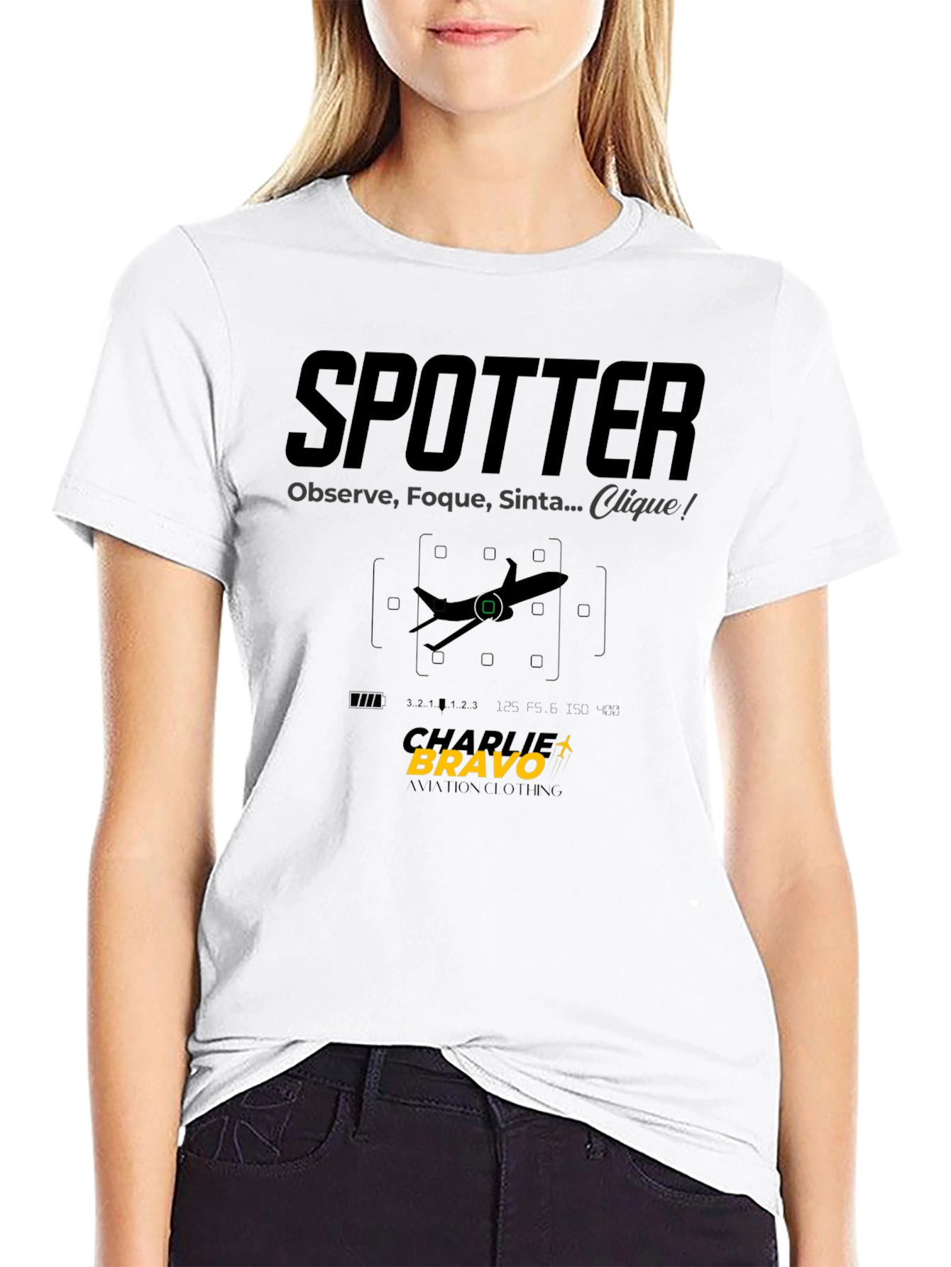 Spotter Aviation T-Shirt: Observe Focus Capture!
