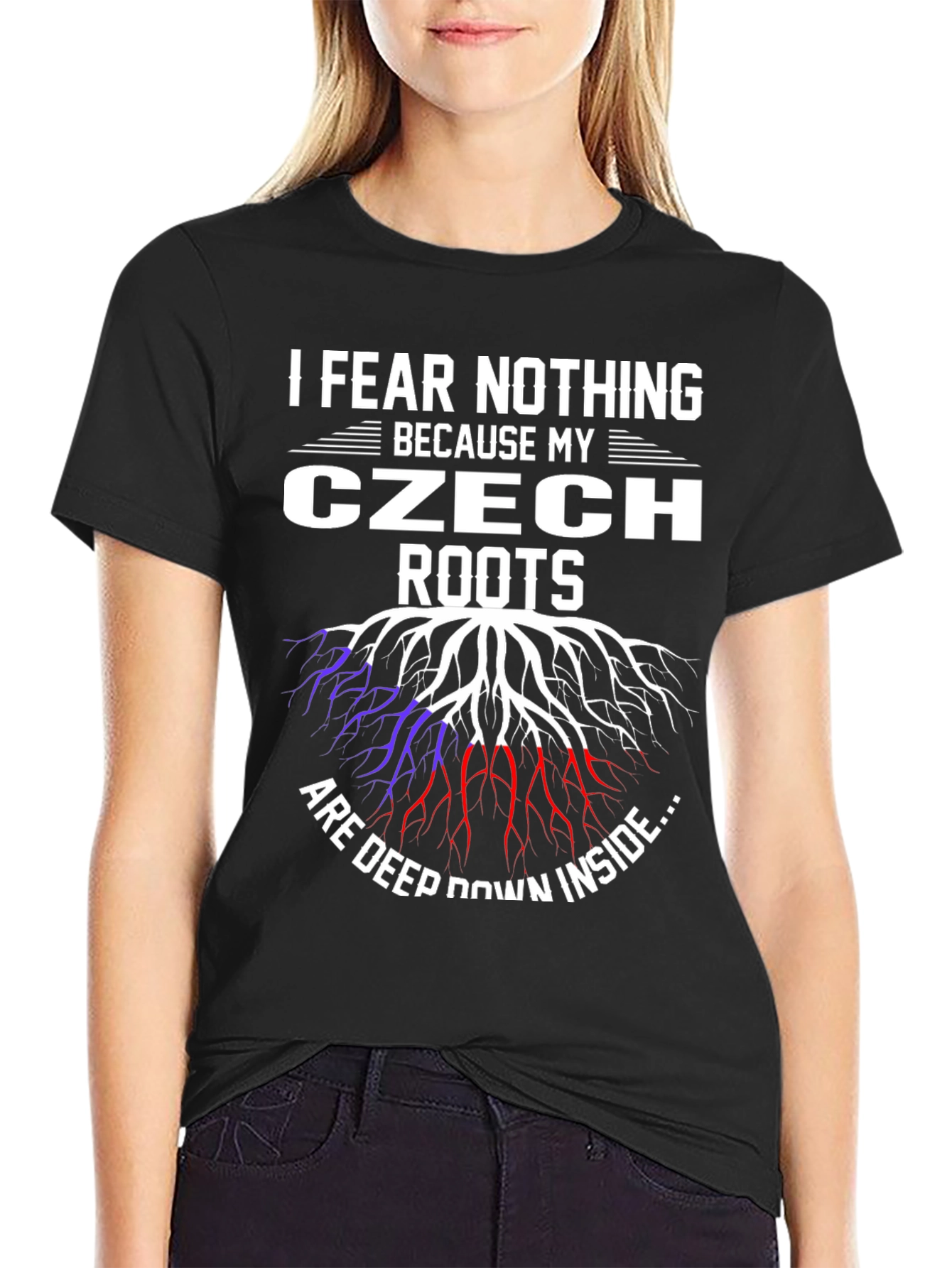 Czech Roots Graphic T-Shirt - I Fear Nothing