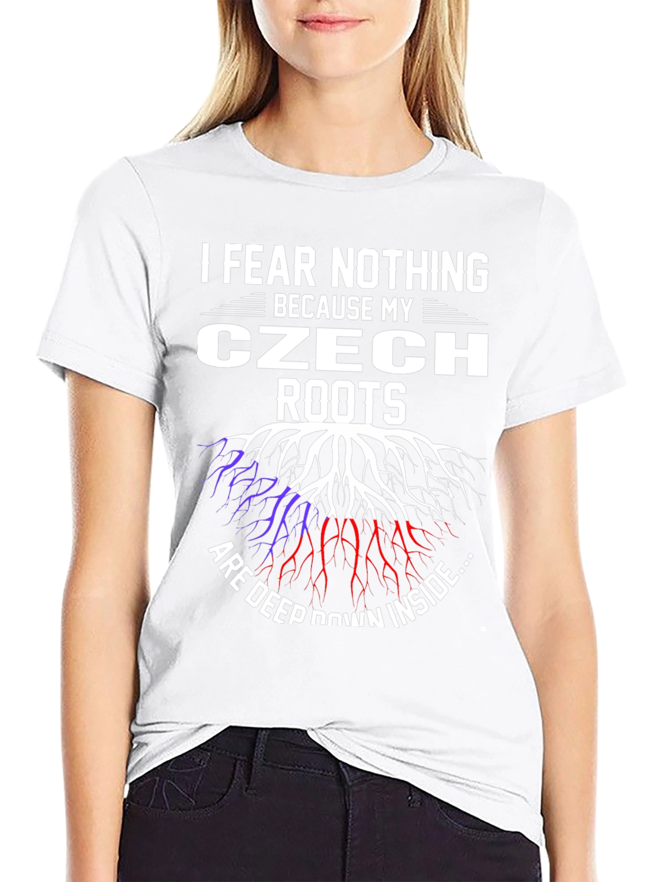 Czech Roots Graphic T-Shirt - I Fear Nothing