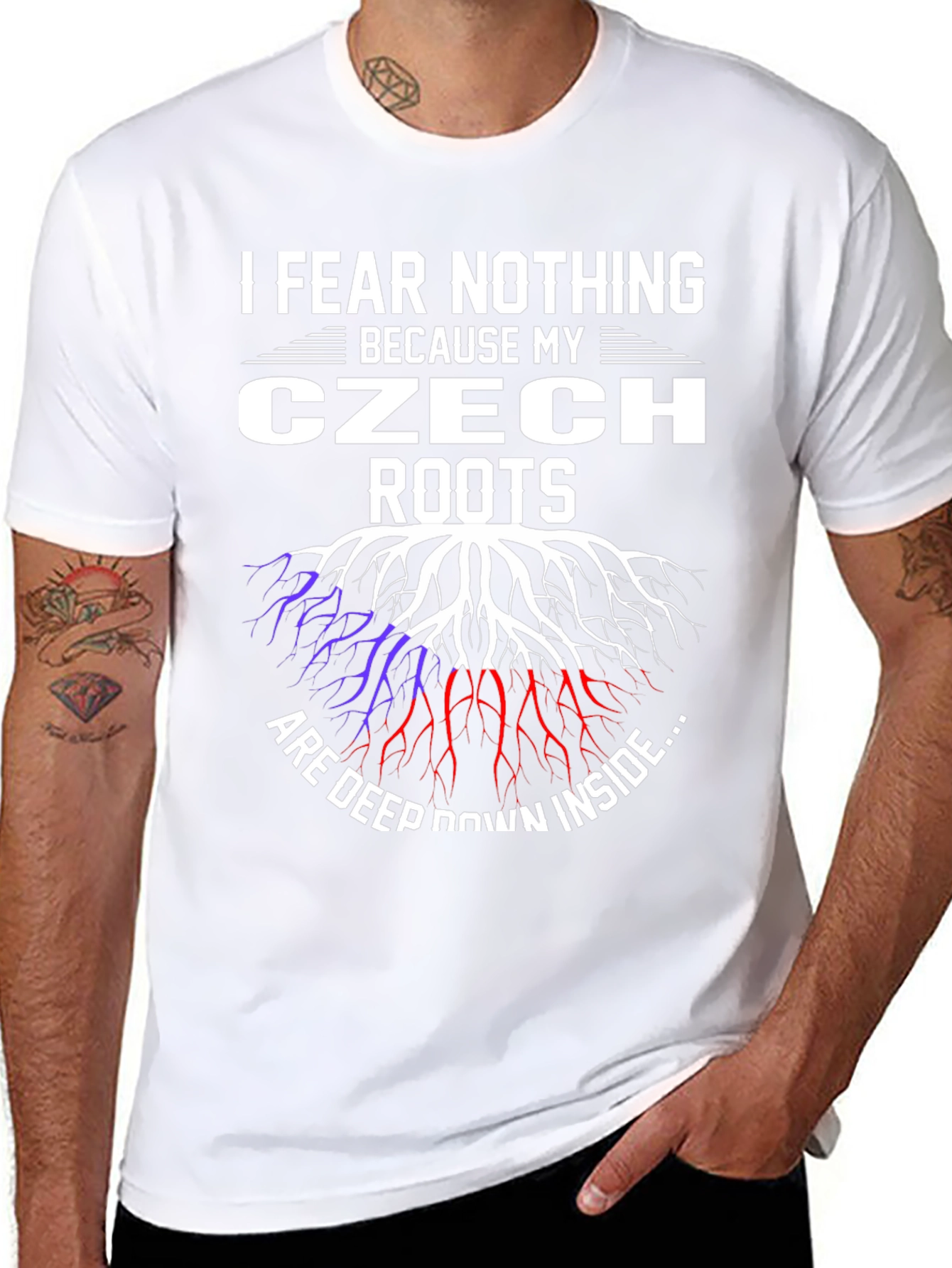 Czech Roots Graphic T-Shirt - I Fear Nothing