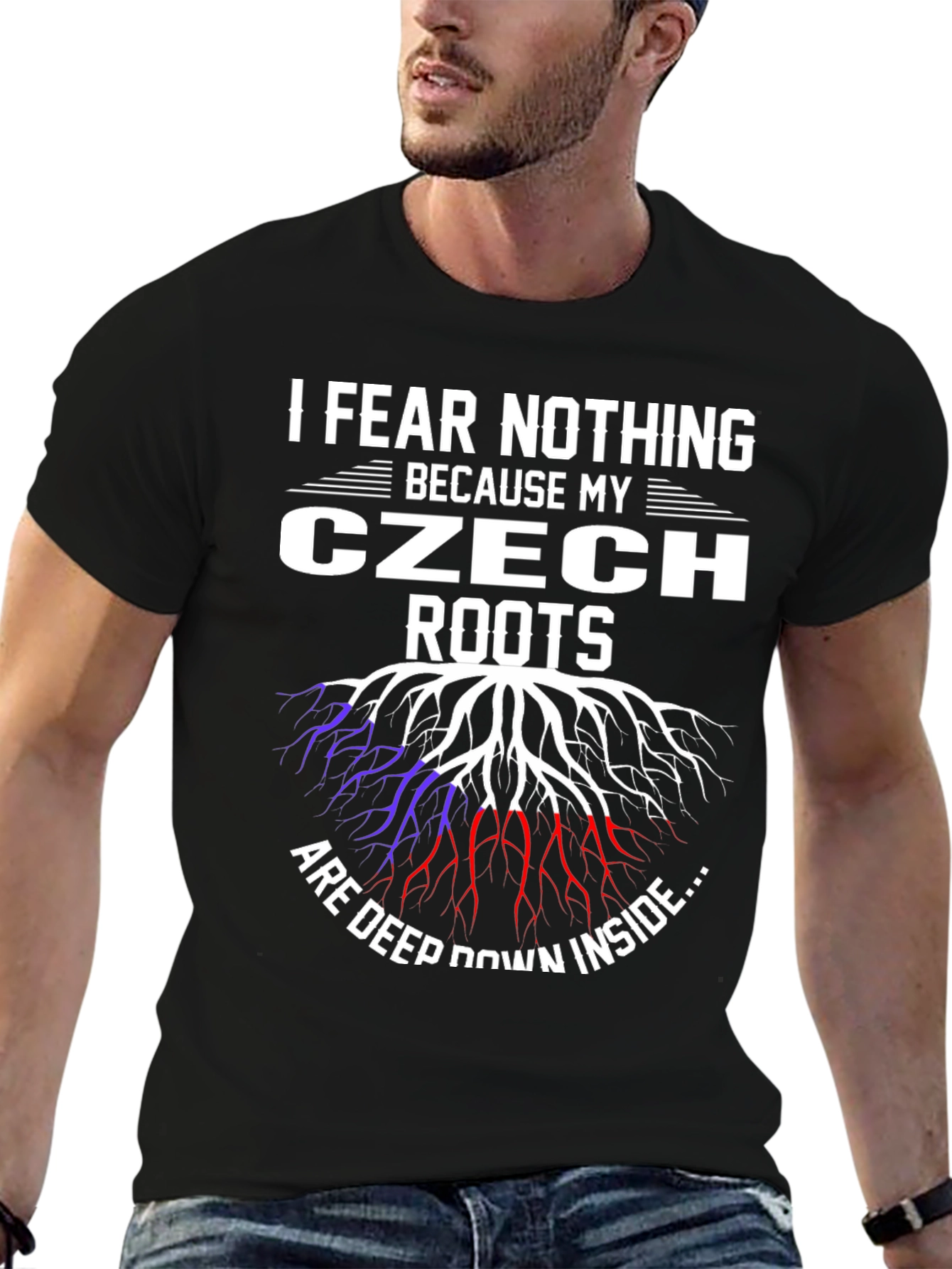 Czech Roots Graphic T-Shirt - I Fear Nothing