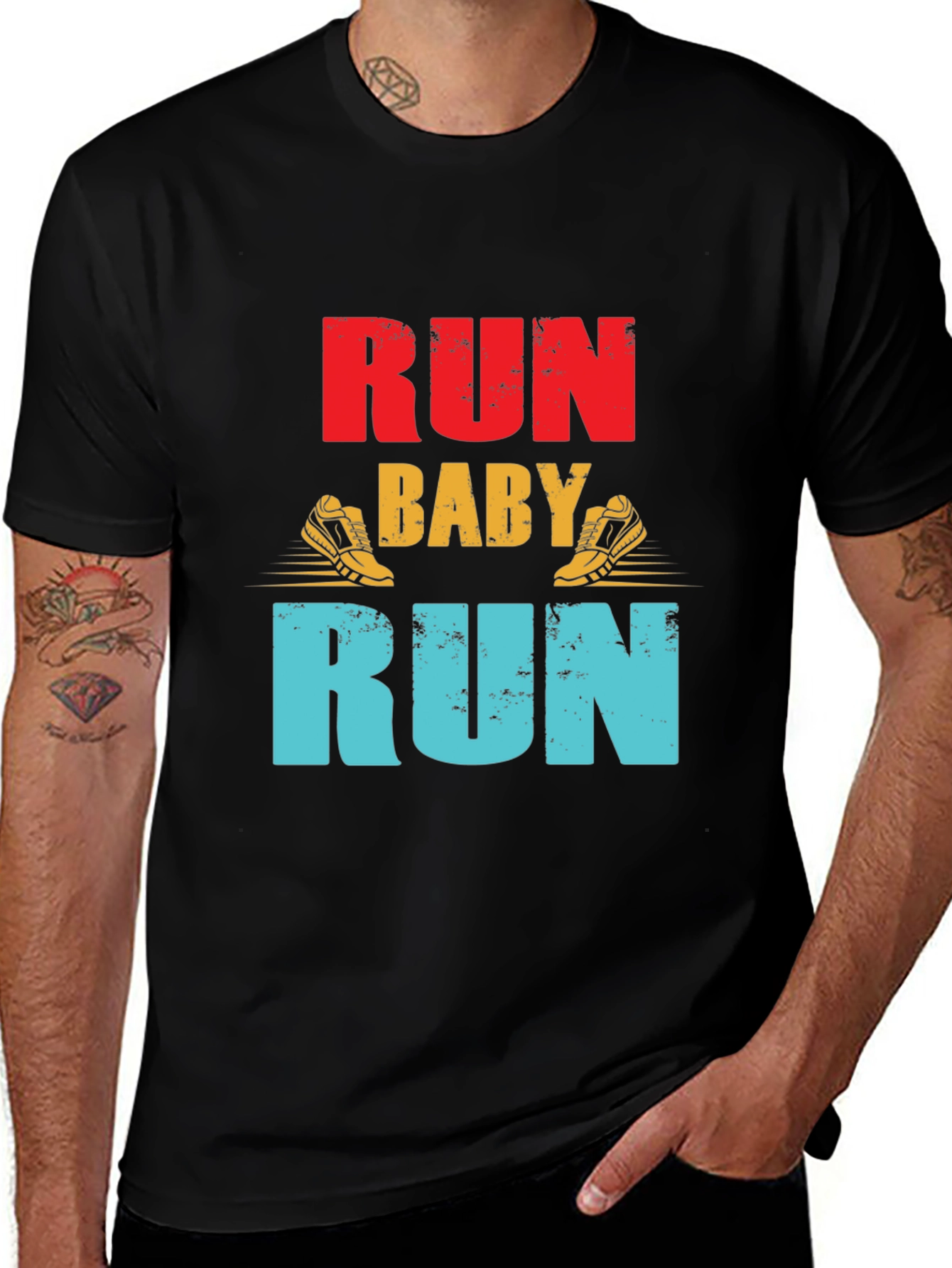 Run Baby Run Graphic T-Shirt